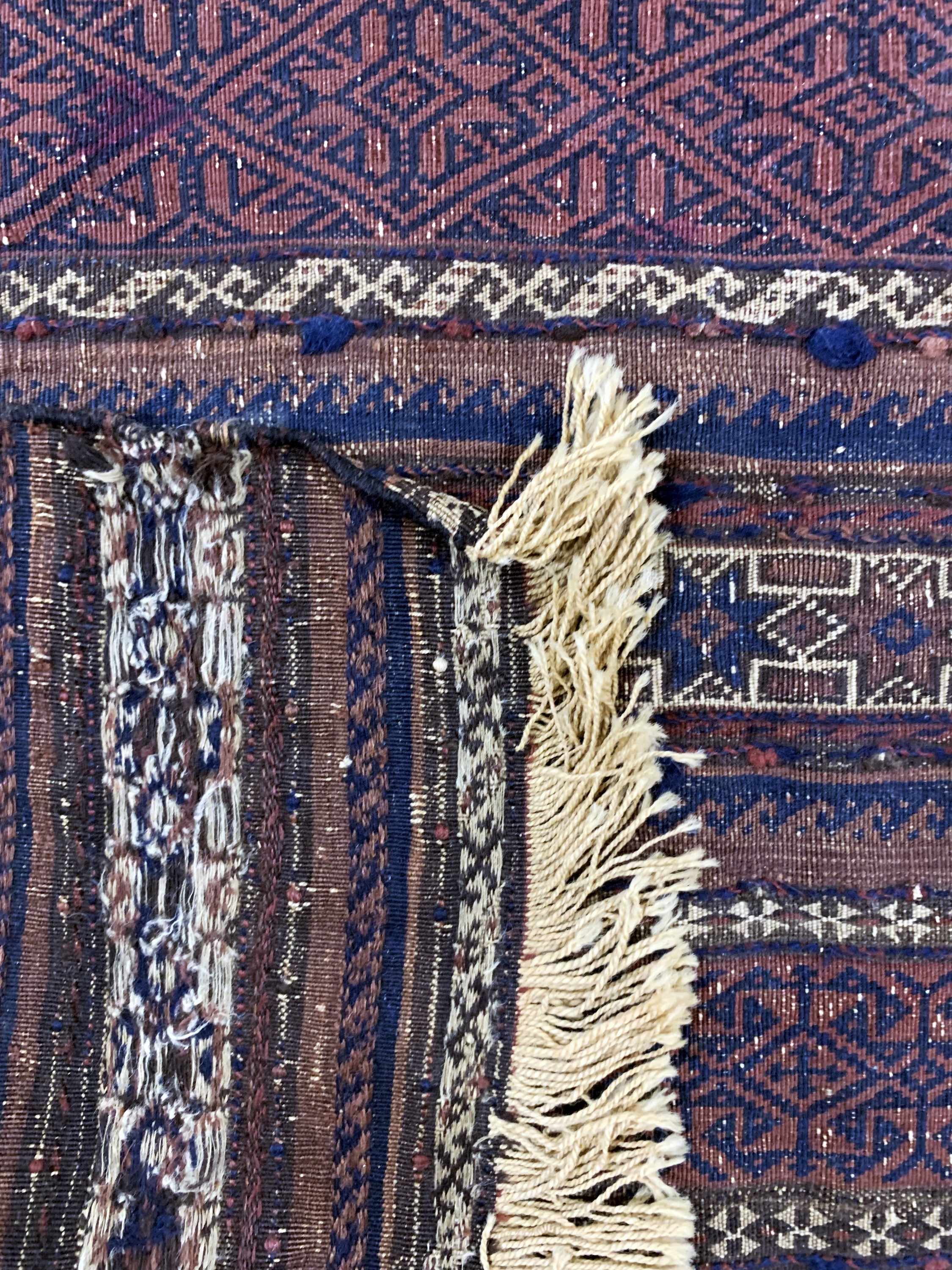 Detail d: 2 Lots Belutsch Kelim, Persien, 19.Jhd, Wolle auf Wolle, ca. 231 x 116 cm & ca. 130 x 81 cm, EHZ: 4