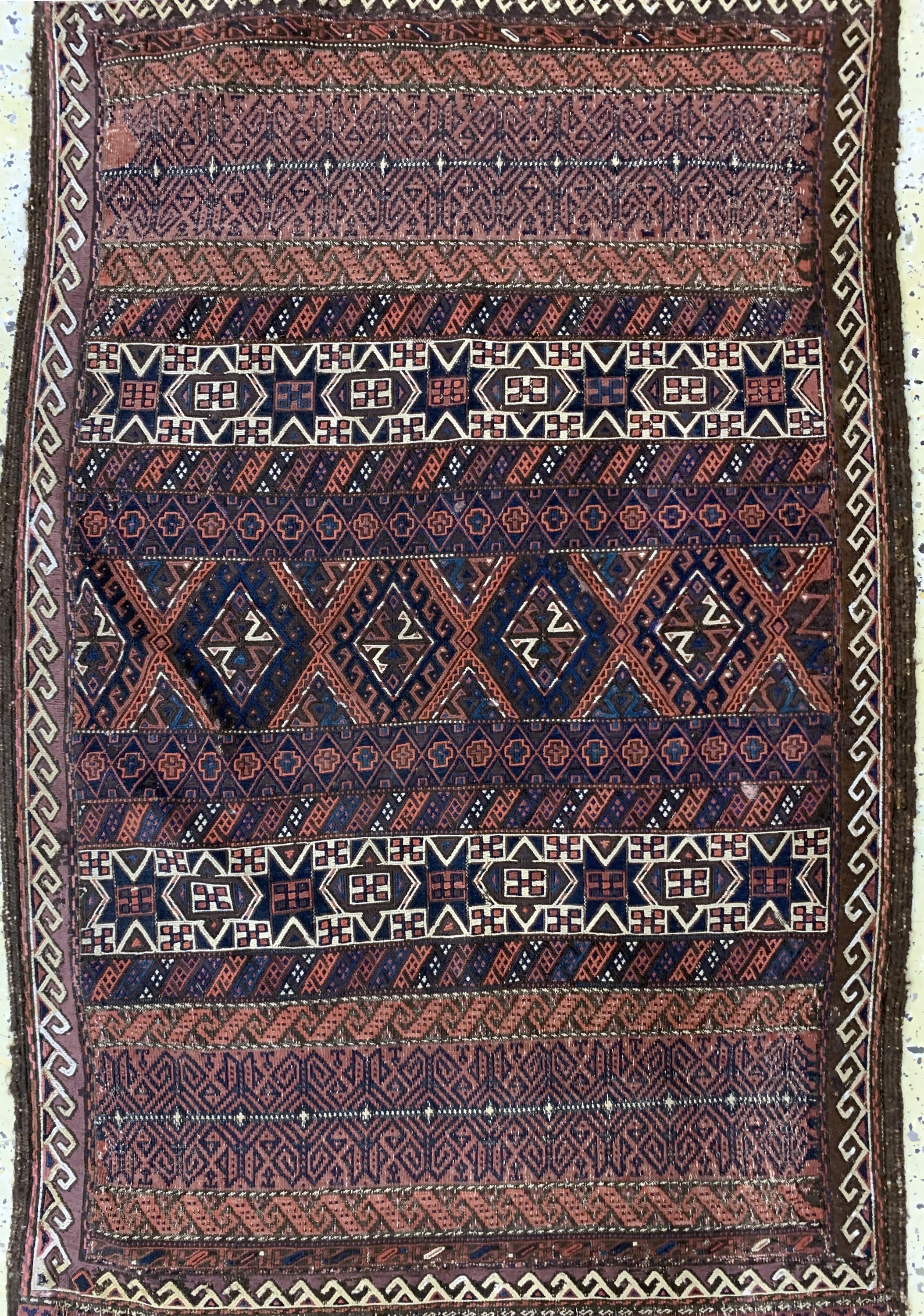 Detail e: 2 Lots Belutsch Kelim, Persien, 19.Jhd, Wolle auf Wolle, ca. 231 x 116 cm & ca. 130 x 81 cm, EHZ: 4