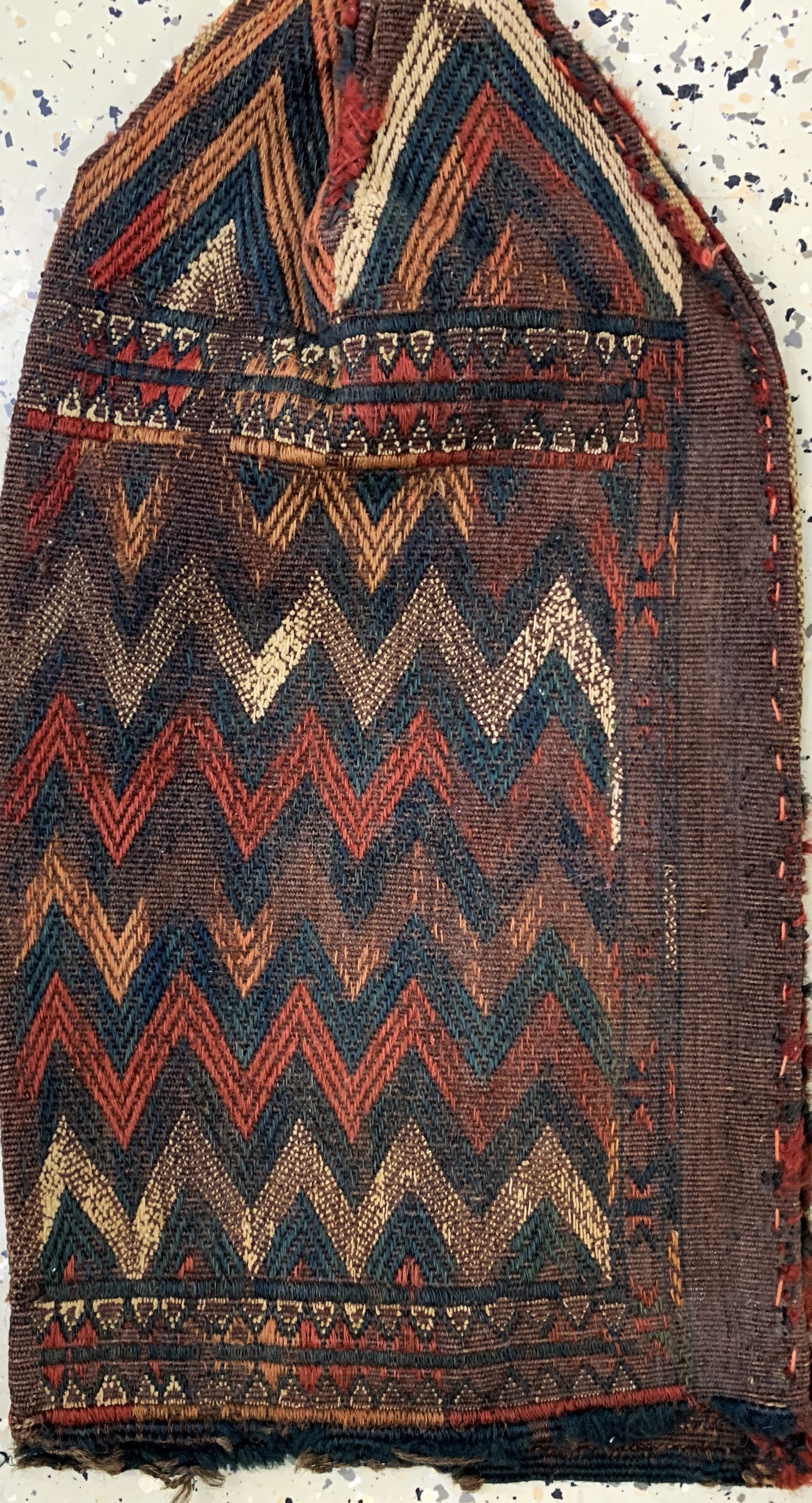 Detail b: 3 Lots"Okbash"antik, Turkmenistan, 19.Jhd, Wolle auf Wolle, ca. 57 x 30 cm, EHZ: 3