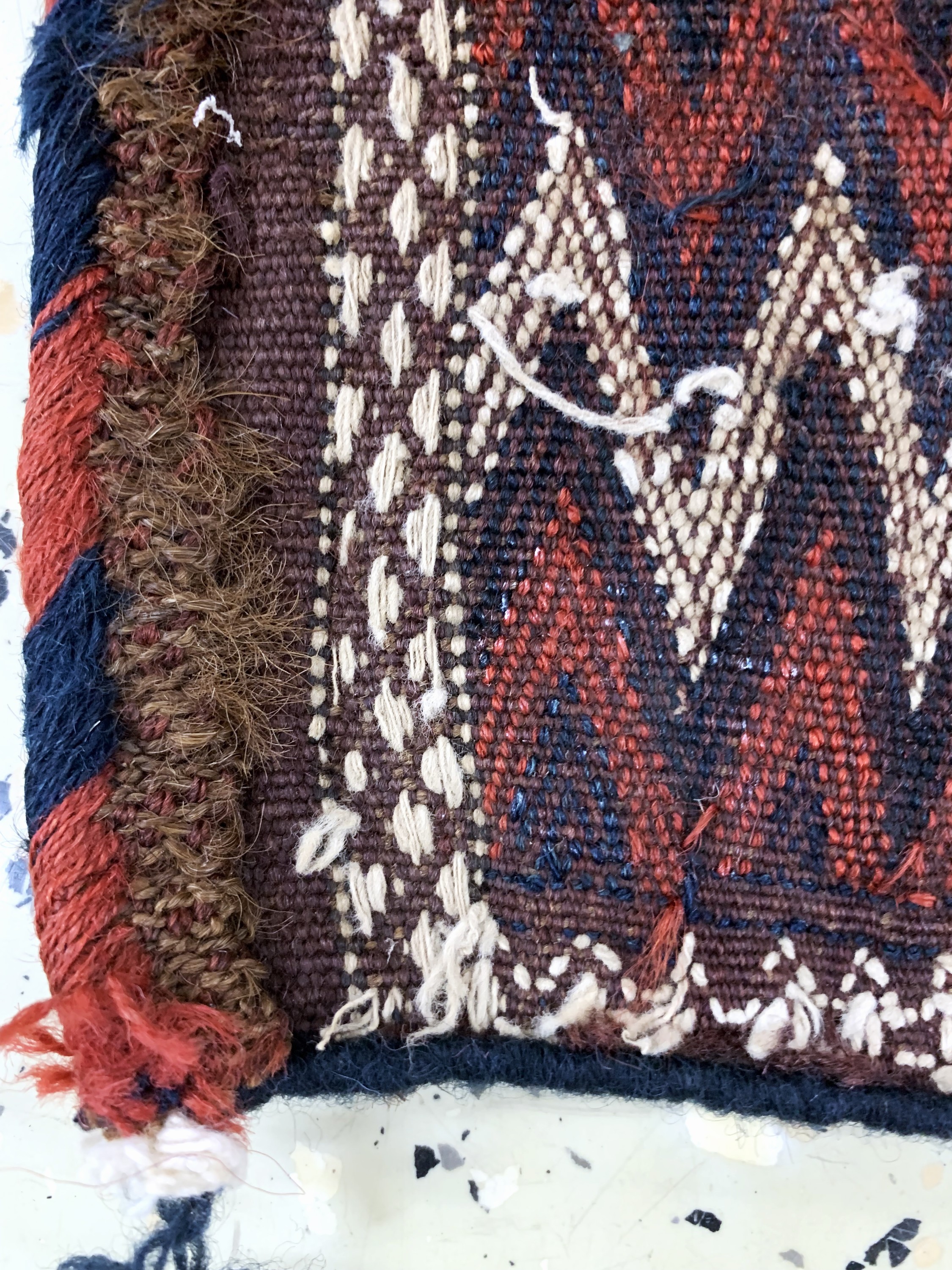 Detail c: 3 Lots"Okbash"antik, Turkmenistan, 19.Jhd, Wolle auf Wolle, ca. 57 x 30 cm, EHZ: 3