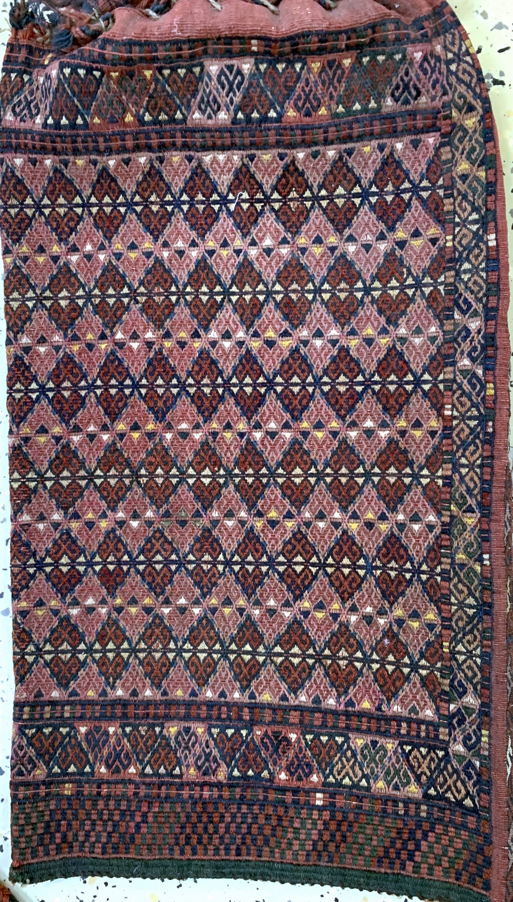 Detail e: 3 Lots"Okbash"antik, Turkmenistan, 19.Jhd, Wolle auf Wolle, ca. 57 x 30 cm, EHZ: 3