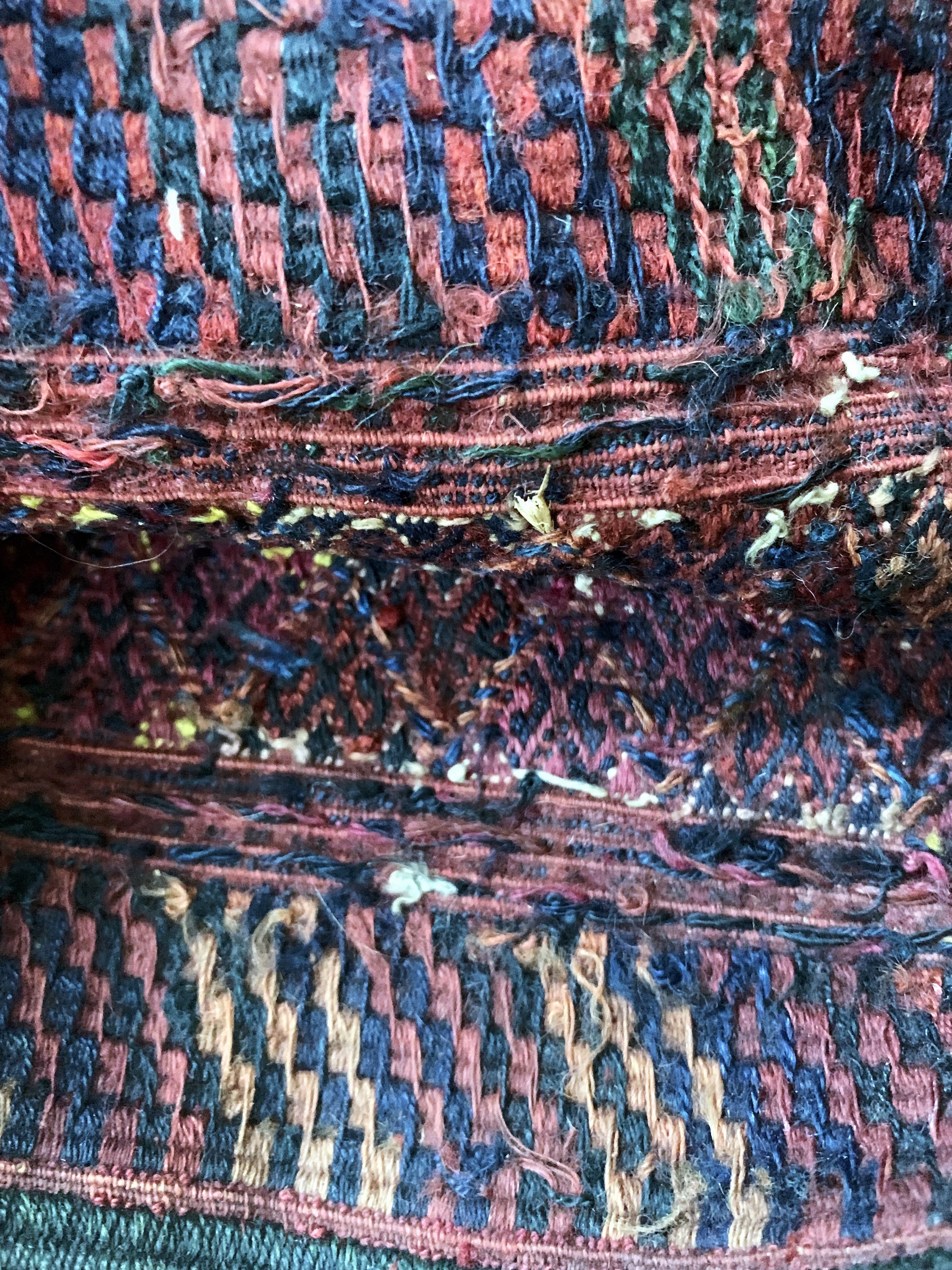 Detail f: 3 Lots"Okbash"antik, Turkmenistan, 19.Jhd, Wolle auf Wolle, ca. 57 x 30 cm, EHZ: 3