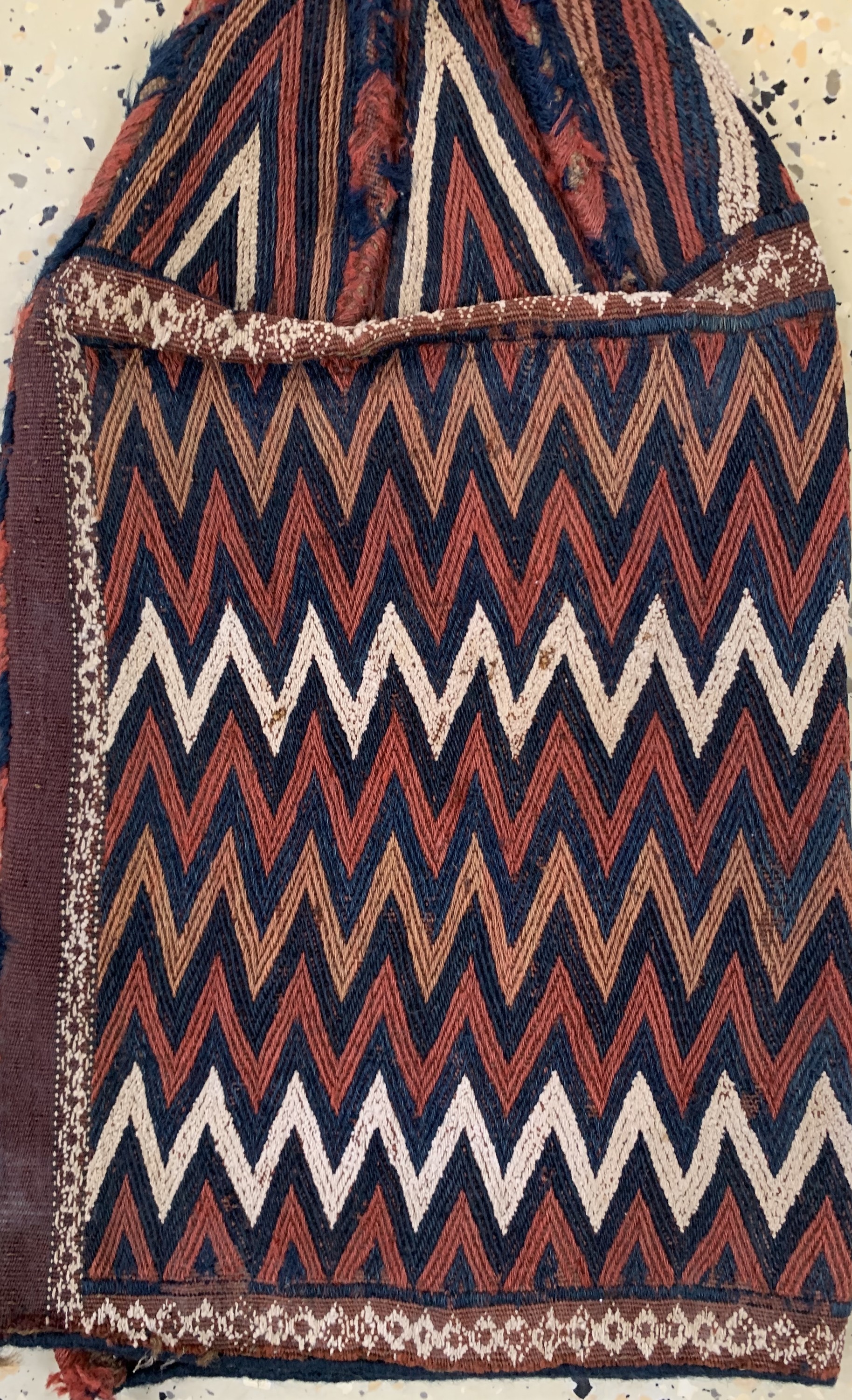 Detail h: 3 Lots"Okbash"antik, Turkmenistan, 19.Jhd, Wolle auf Wolle, ca. 57 x 30 cm, EHZ: 3