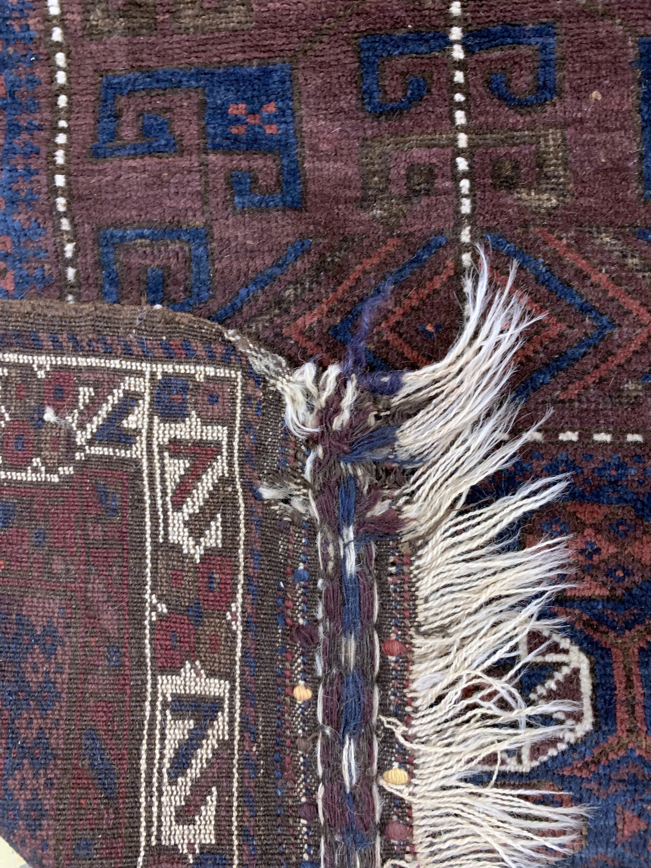 Detail b: 4 Lots Belutsch antik, Persien, 19.Jhd, Wolle auf Wolle, ca. 100 x 68 cm, EHZ: 4