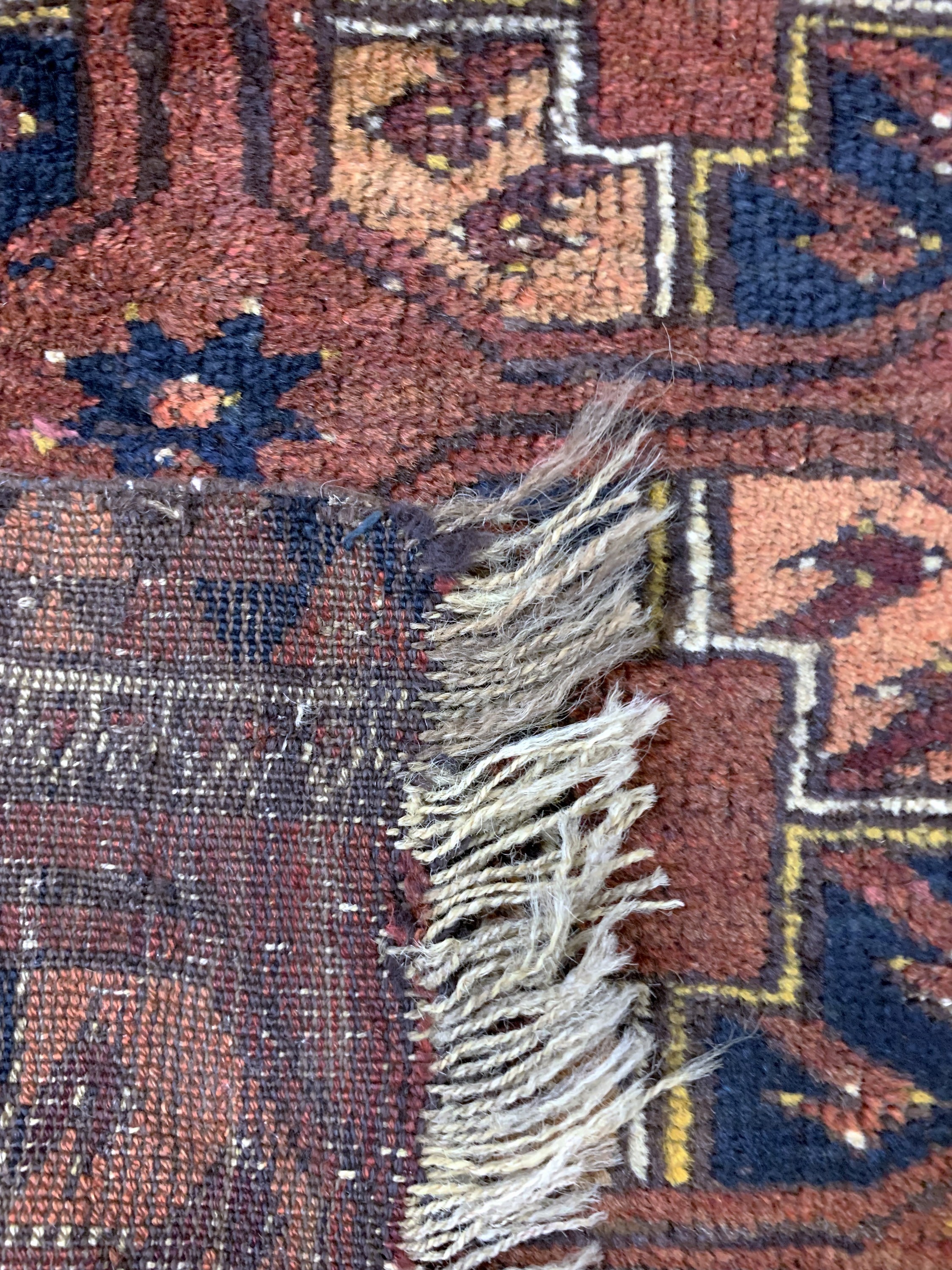 Detail f: 4 Lots Poshti antik, Turkmenistan, 19.Jhd, Wolle auf Wolle, ca. 91 x 68 cm, EHZ: 4