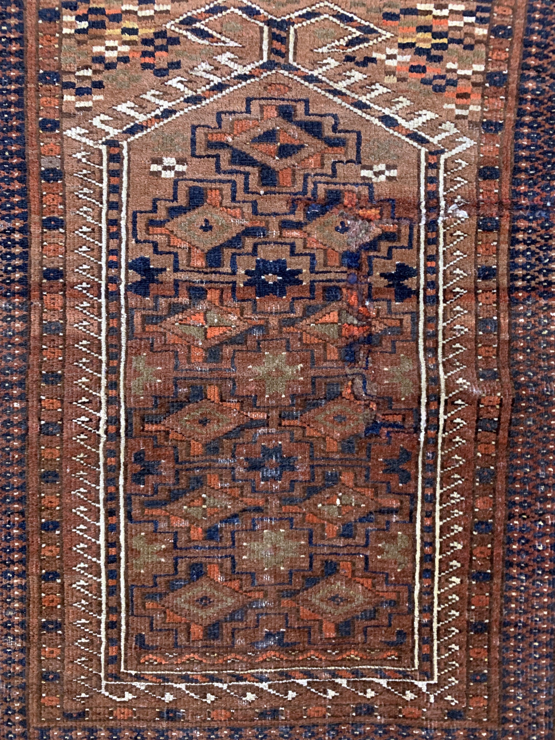 Detail g: 4 Lots Poshti antik, Turkmenistan, 19.Jhd, Wolle auf Wolle, ca. 91 x 68 cm, EHZ: 4
