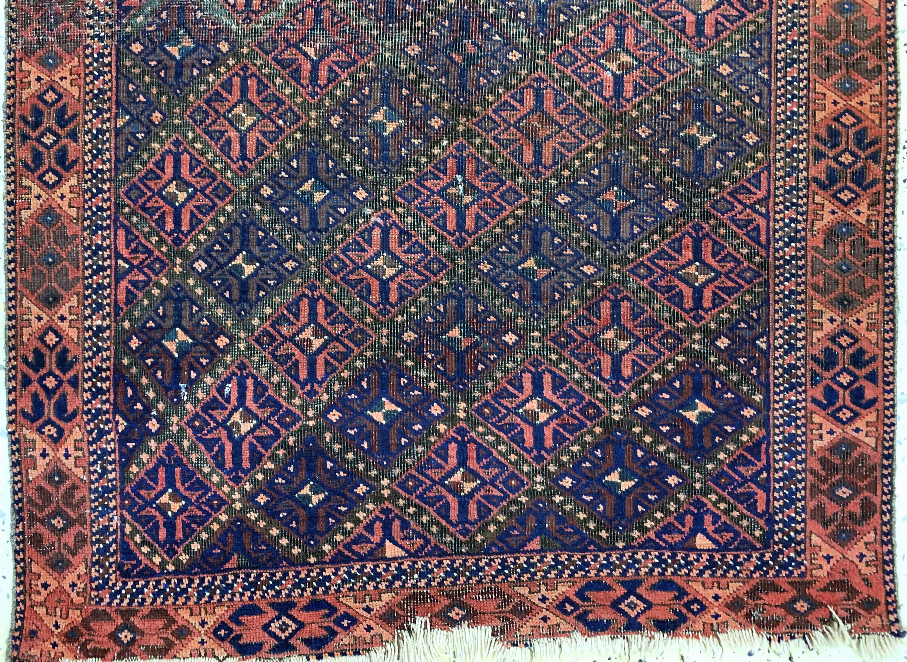 Detail b: 2 Lots Belutsch antik, Persien, 19.Jhd, Wolle auf Wolle, ca. 126 x 84 cm, EHZ: 4