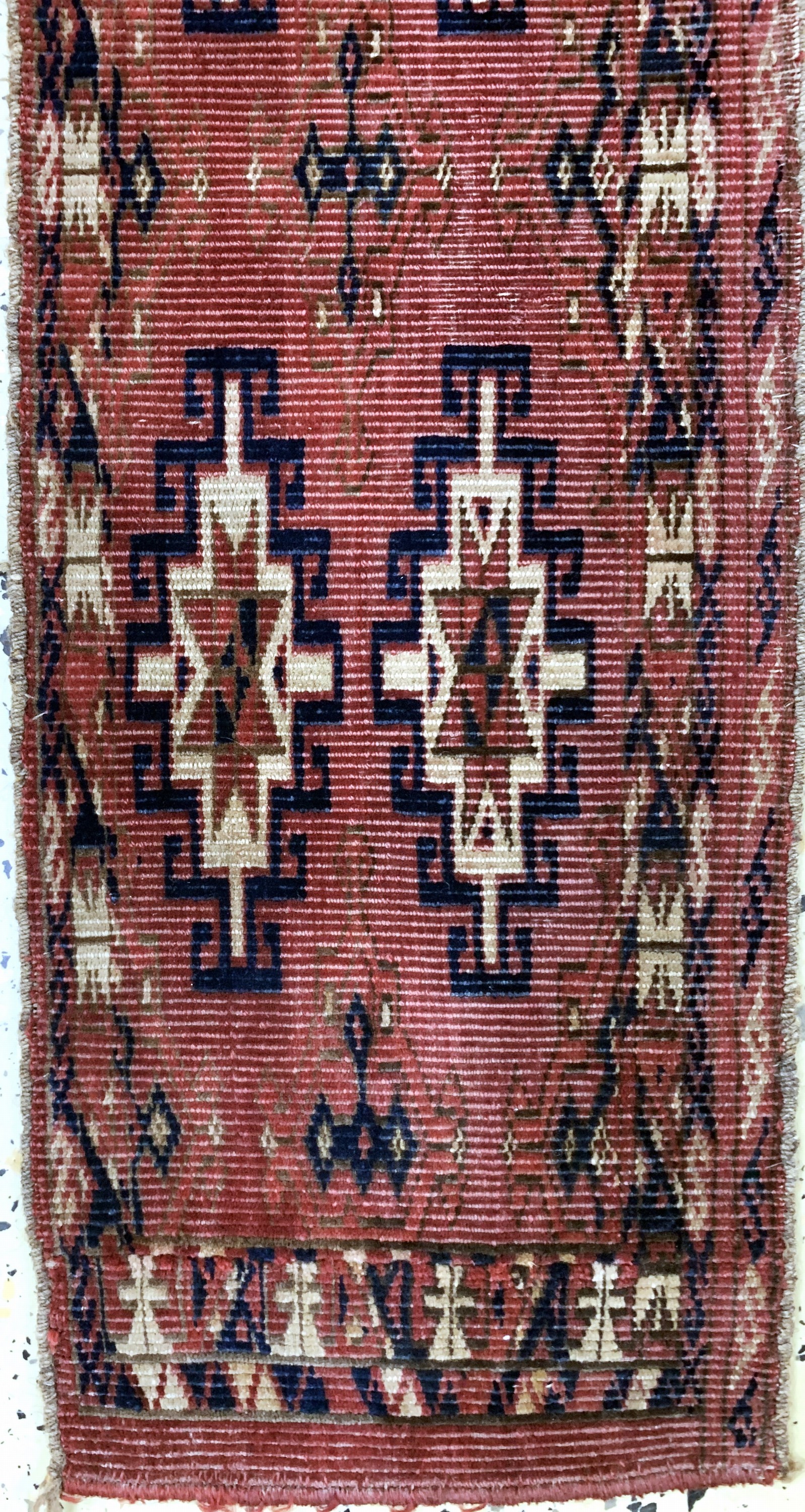 Detail a: 3 Lots"Torba"antik, Turkmenistan, 19.Jhd, Wolle auf Wolle, ca. 109 x 29 cm, EHZ: 4