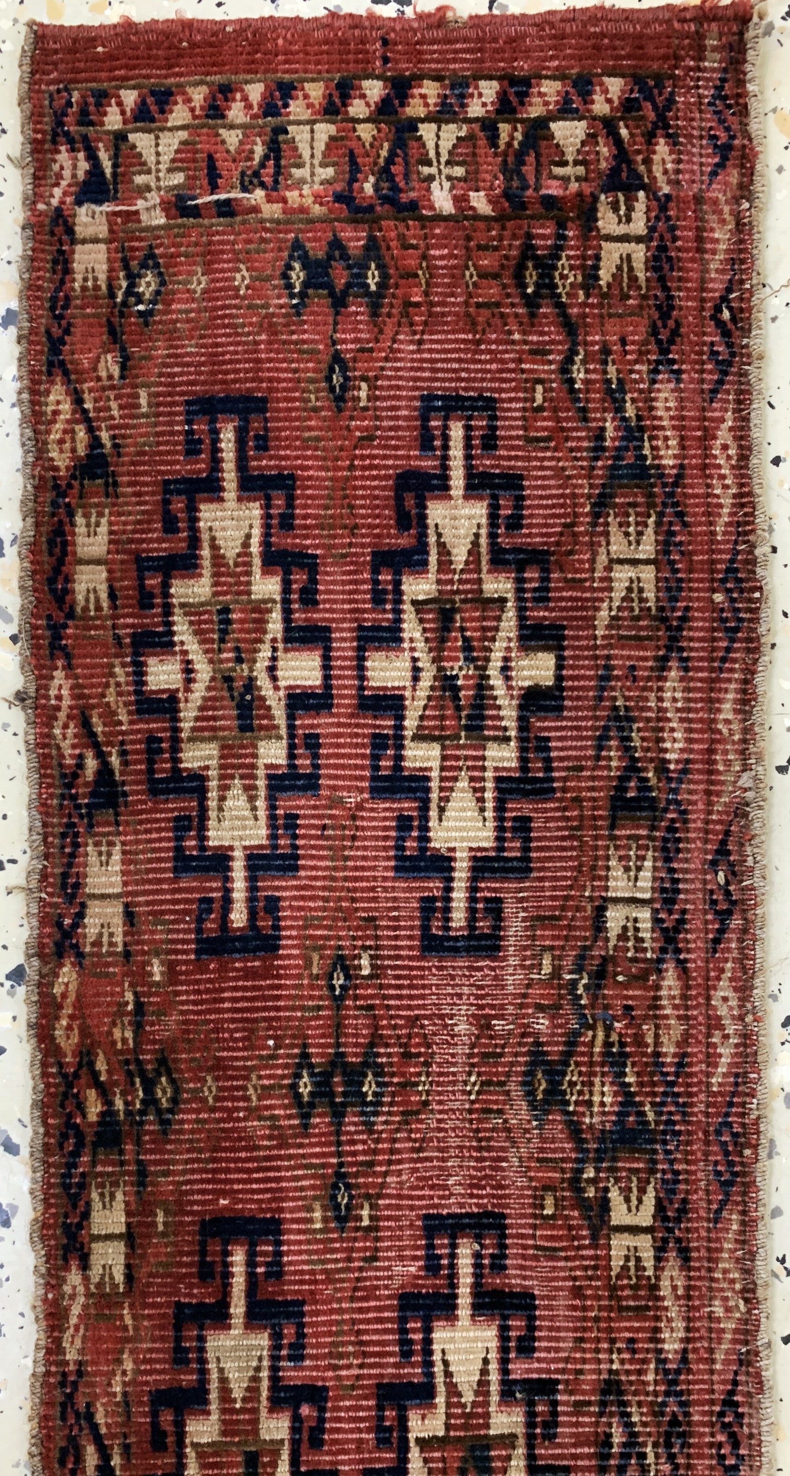Detail b: 3 Lots"Torba"antik, Turkmenistan, 19.Jhd, Wolle auf Wolle, ca. 109 x 29 cm, EHZ: 4