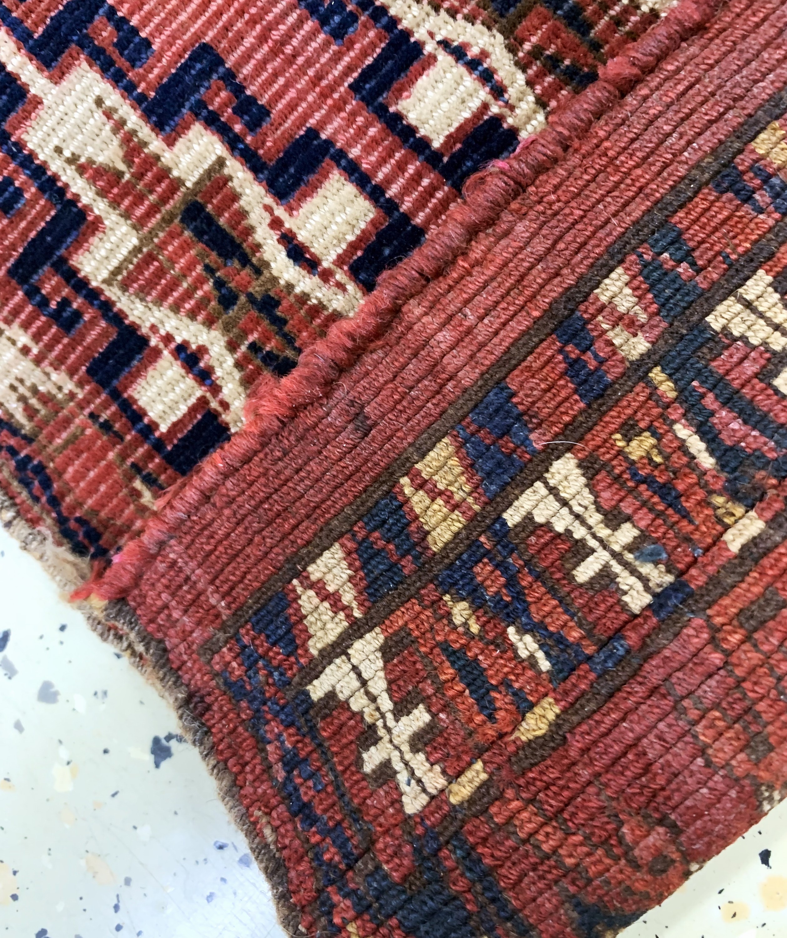 Detail c: 3 Lots"Torba"antik, Turkmenistan, 19.Jhd, Wolle auf Wolle, ca. 109 x 29 cm, EHZ: 4