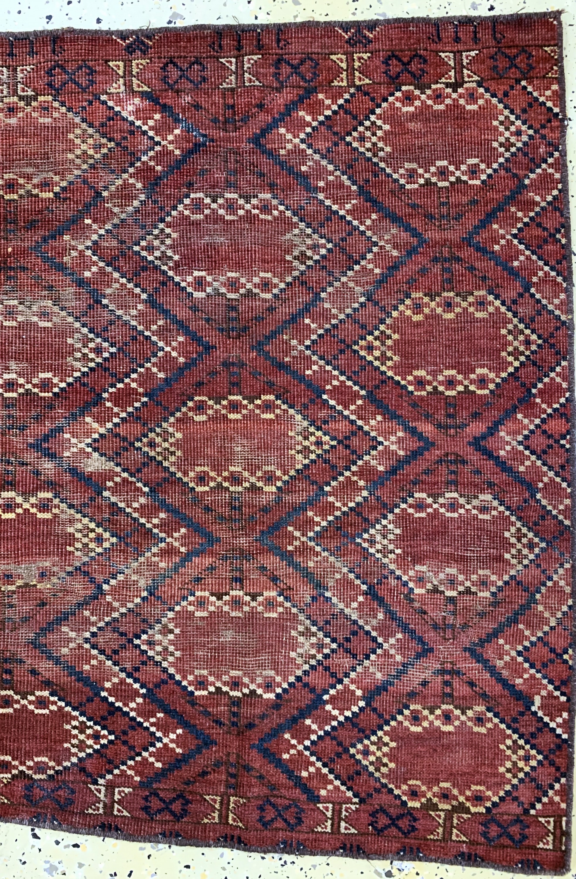 Detail j: 4 Lots"Tschowal"antik, Turkmenistan, 19.Jhd, Wolle auf Wolle, ca. 164 x 80 cm, EHZ:4