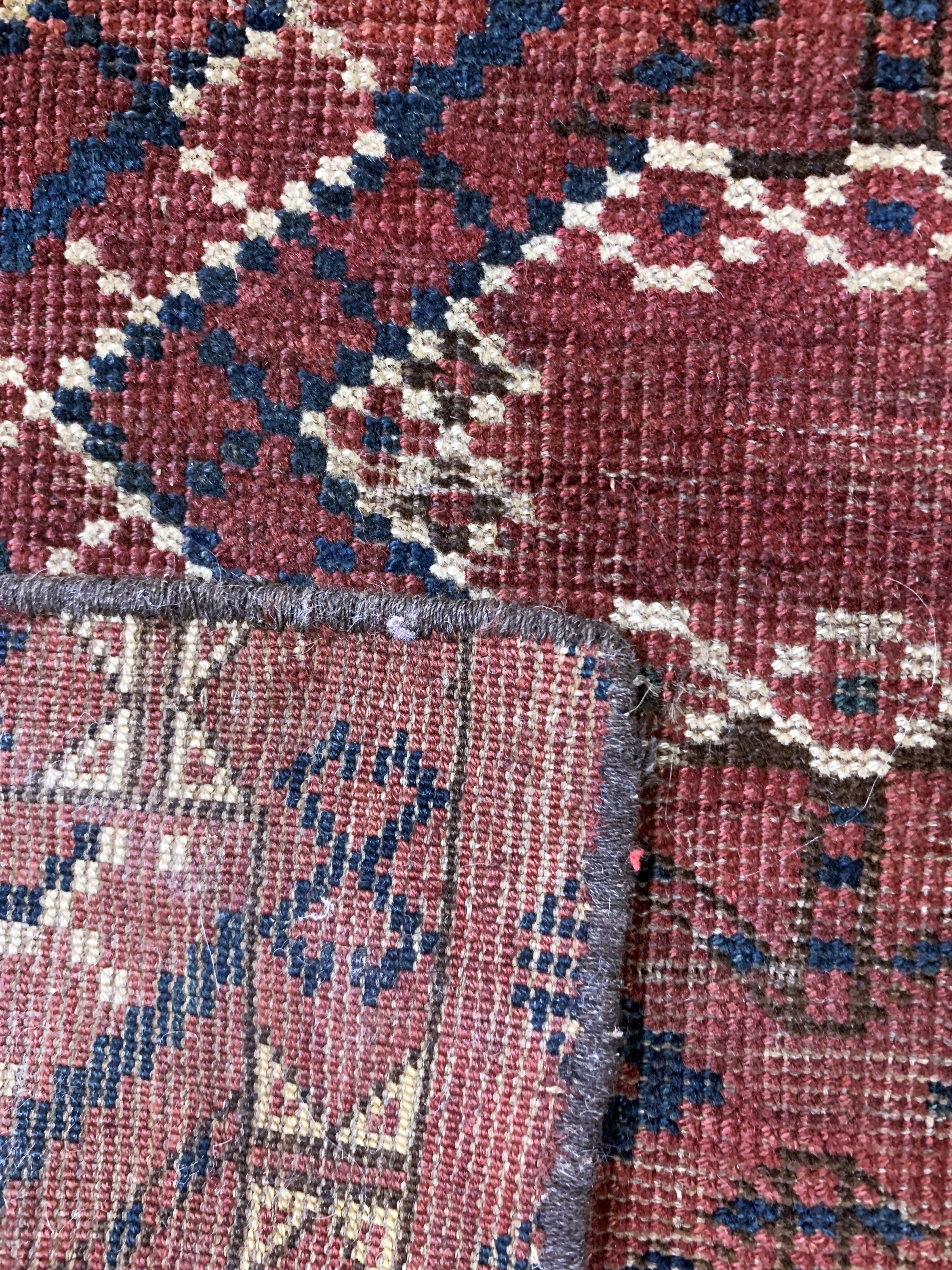 Detail l: 4 Lots"Tschowal"antik, Turkmenistan, 19.Jhd, Wolle auf Wolle, ca. 164 x 80 cm, EHZ:4