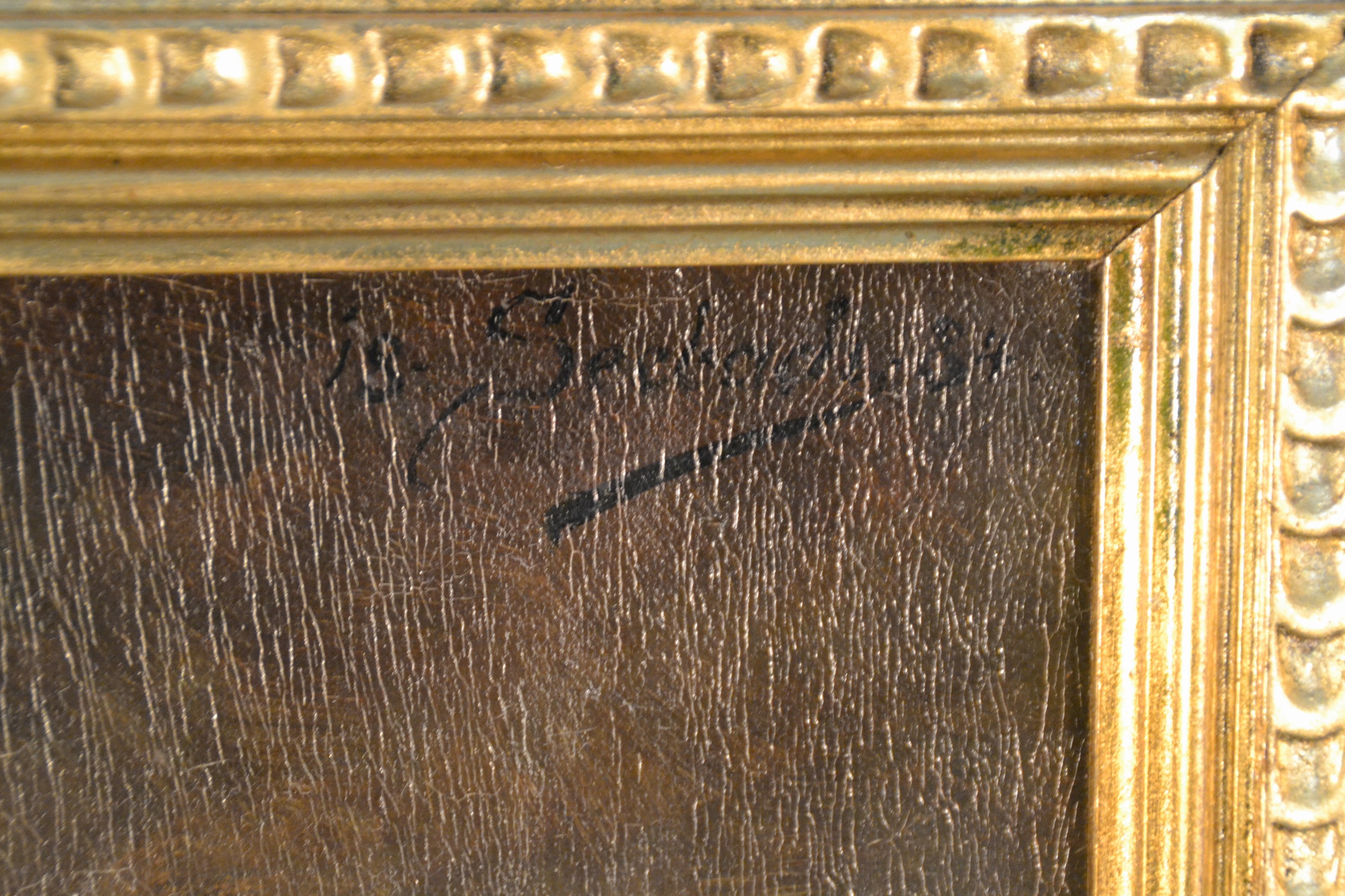 Detail c: Lothar von Seebach, 1853 Fessenbach-1930 Straßburg, Üppiges Stillleben mit Flieder und Rosen in einem Korb, Öl/Lwd, rechts oben sign. und dat. 18 ...