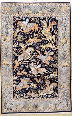 Image Esfahan fein Persien, signiert"Abas Mansouri", Ende 20.Jhd, Korkwolle mit und ...