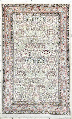 Image Hereke Seide fein signiert, Türkei, Mitte 20.Jhd, reine Naturseide, ca. 139 x 89 ...