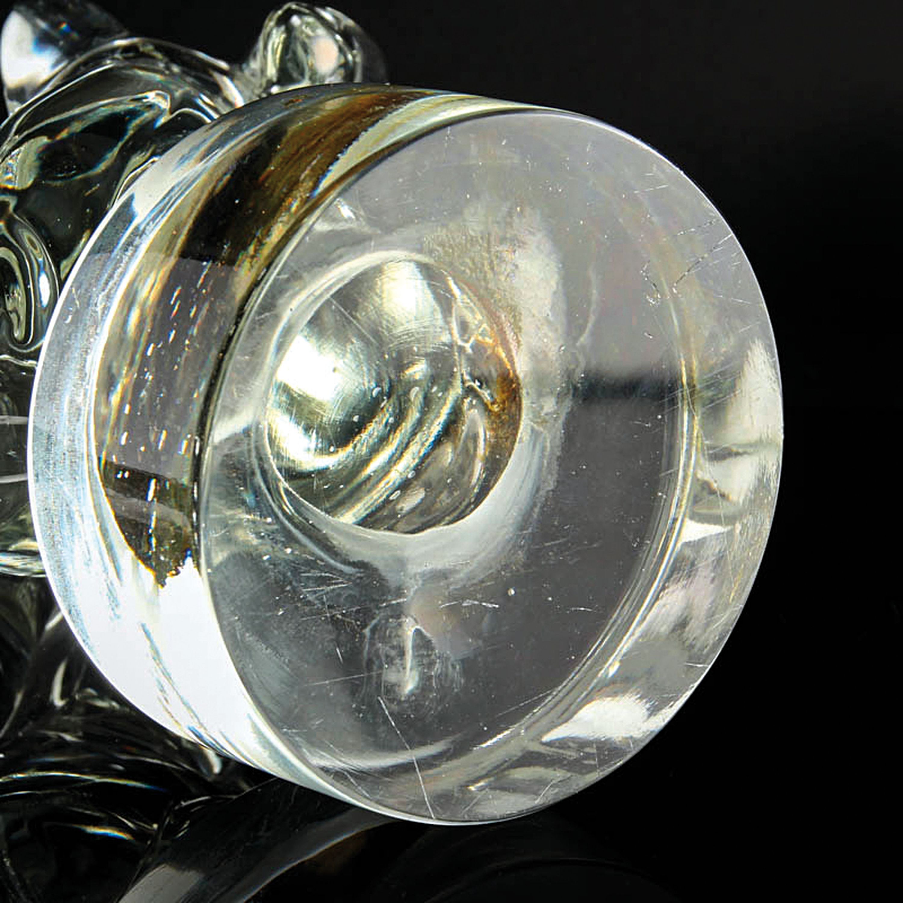 Detail f: Glasskulptur, Ermanno Nason für Cenedese, Murano, Frauentorso auf Sockel, Unikat, H. ca. 29cm
