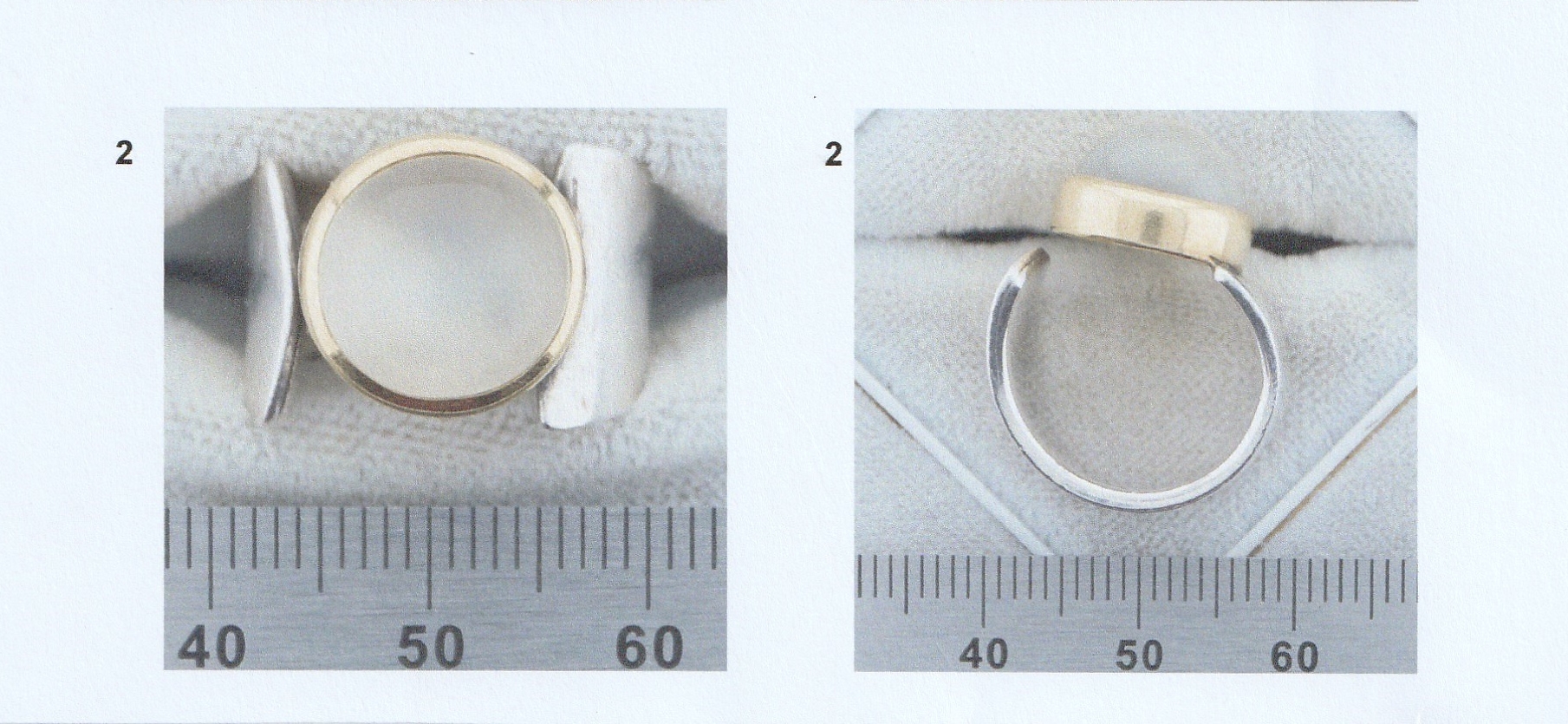 Detail a: Ausgefallener PETER PLÖDERL Ring, 925er Silber und GG 750/000, 1 rundes Mondstein- Cabochon ca. 7.00 ct, ca. 9.9 g, RW 49
