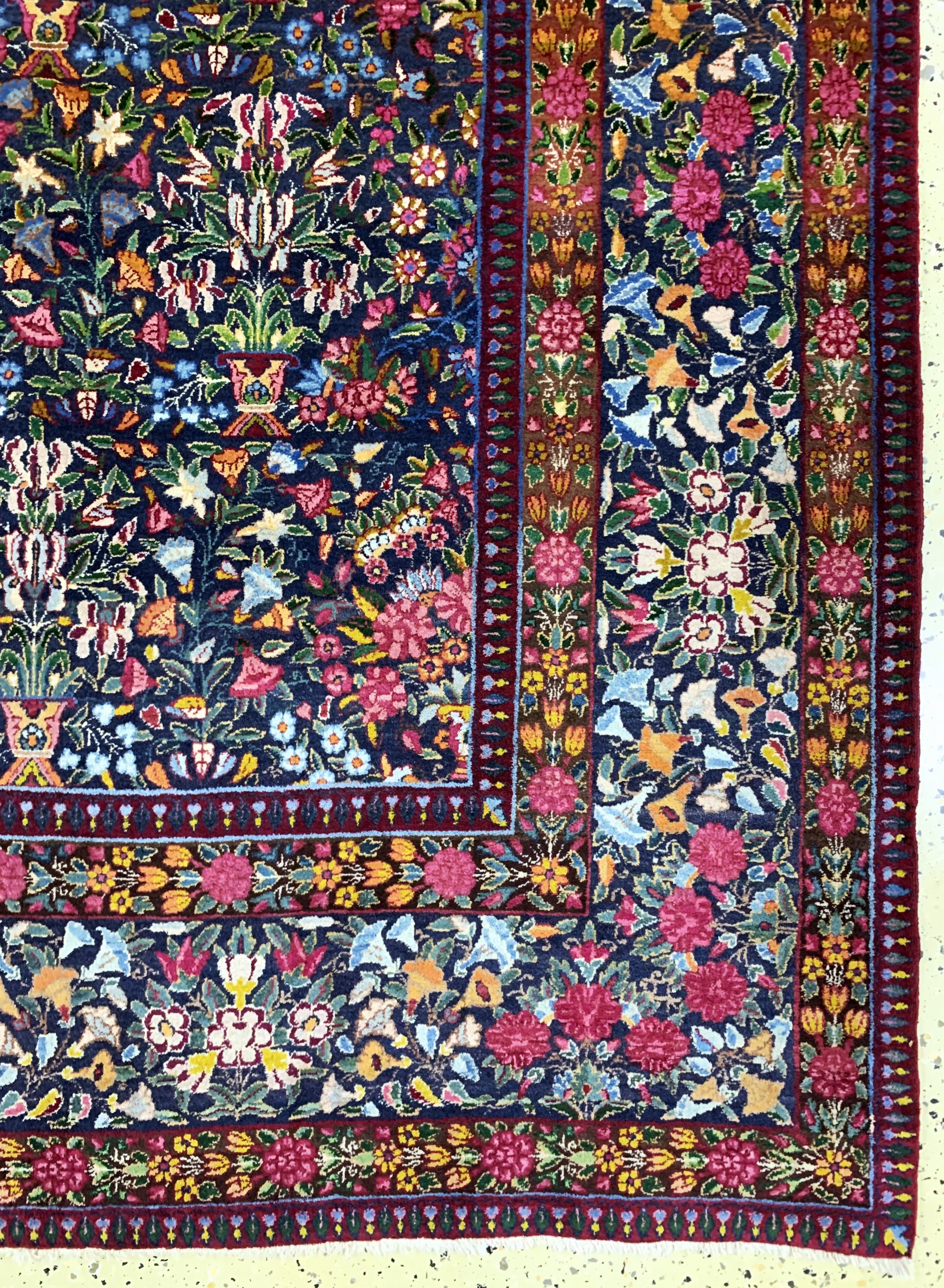 Detail a: Yazd fein alt, Persien, Anfang 20.Jhd, Wolle auf Baumwolle, ca. 345 x 270 cm, gereinigt, EHZ: 2