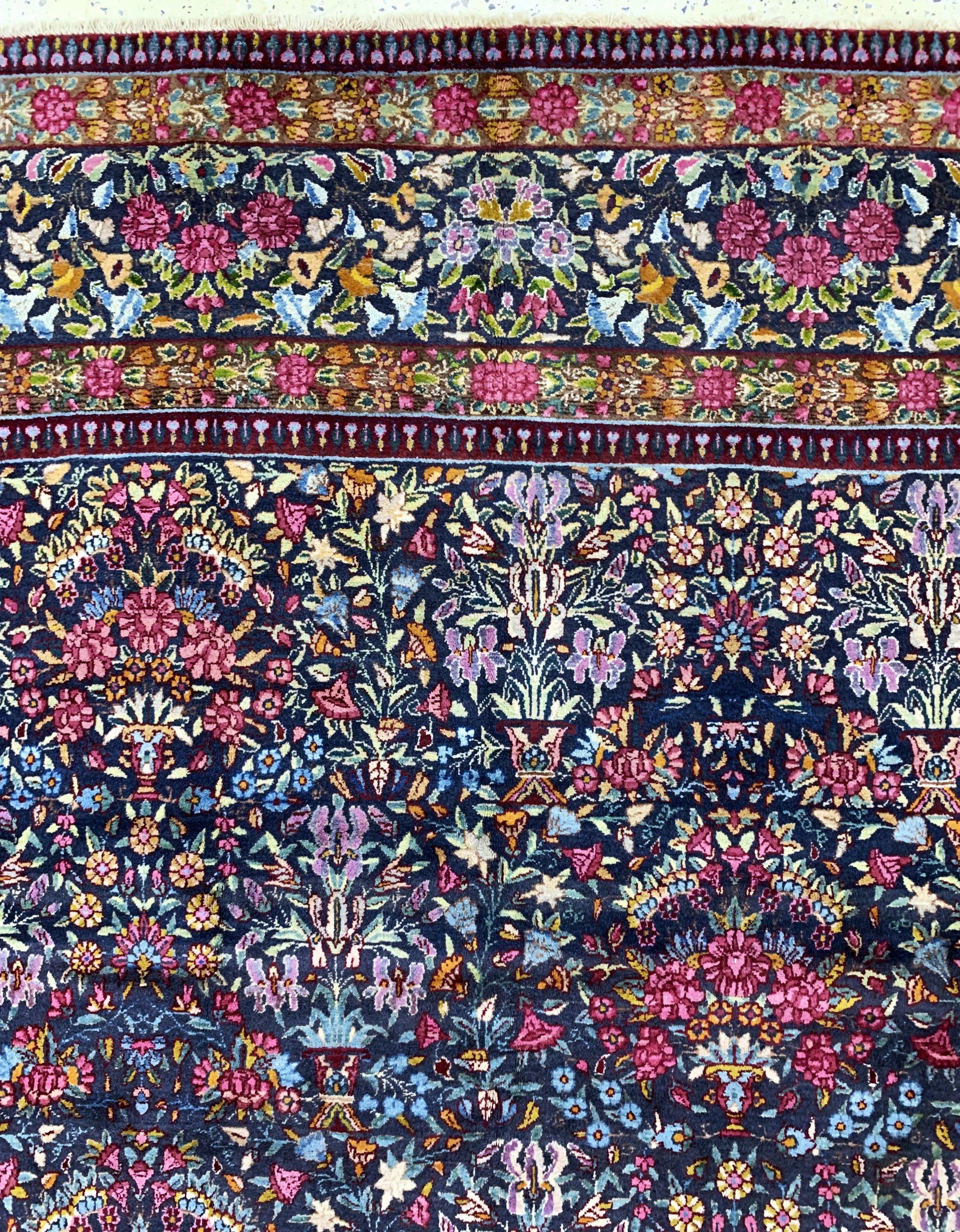 Detail e: Yazd fein alt, Persien, Anfang 20.Jhd, Wolle auf Baumwolle, ca. 345 x 270 cm, gereinigt, EHZ: 2