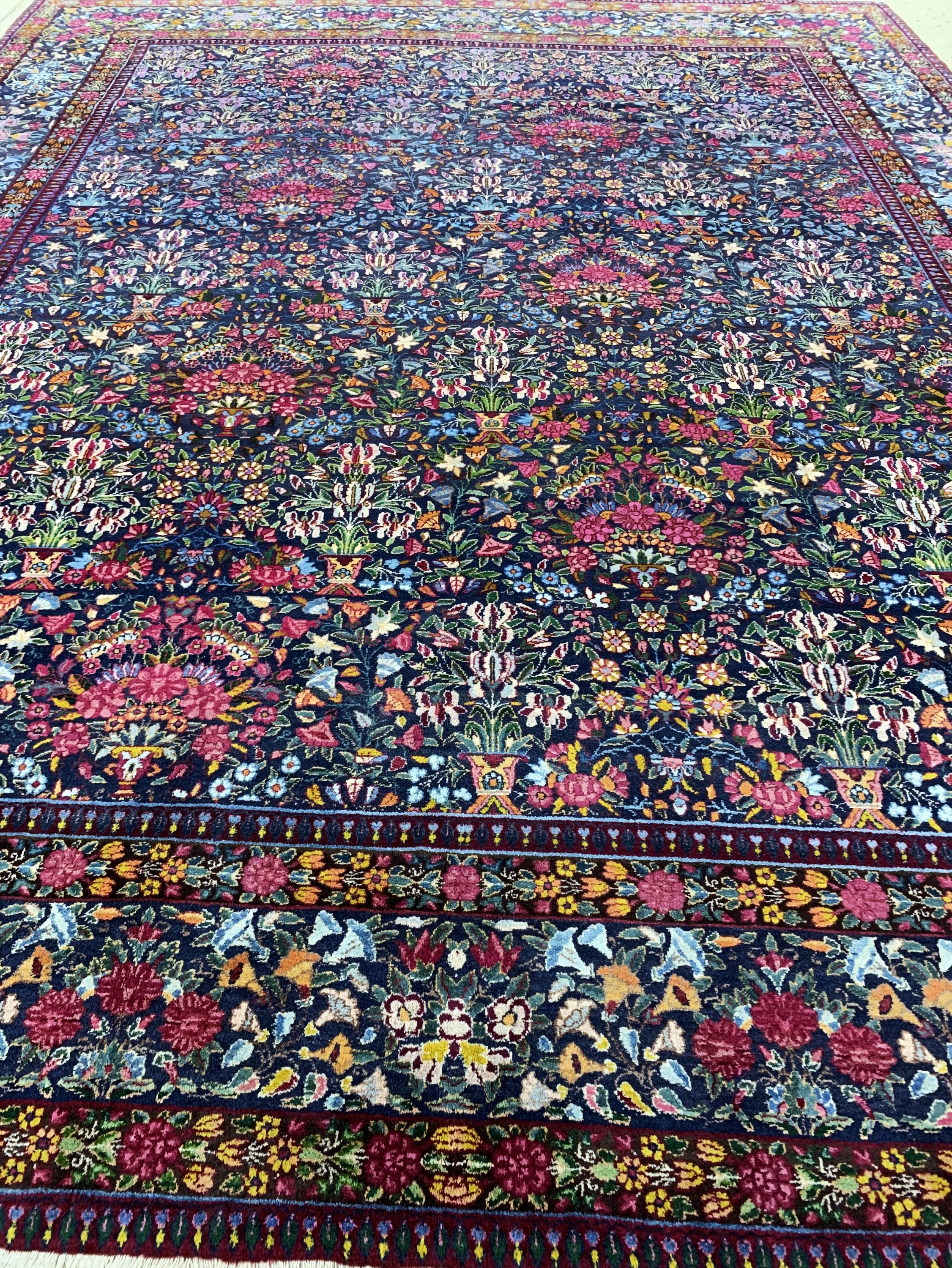 Detail g: Yazd fein alt, Persien, Anfang 20.Jhd, Wolle auf Baumwolle, ca. 345 x 270 cm, gereinigt, EHZ: 2