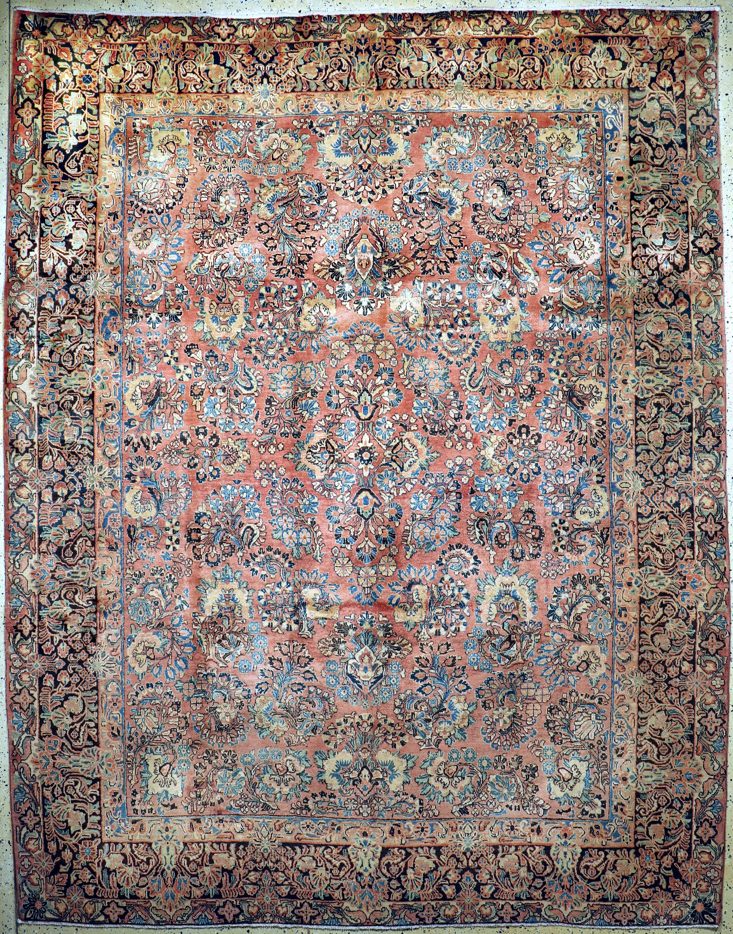 Sarogh Kork alt, Persien, Anfang 20.Jhd, Korkwolle auf Baumwolle, ca. 355 x 275 cm, gereinigt, EHZ: 1-2