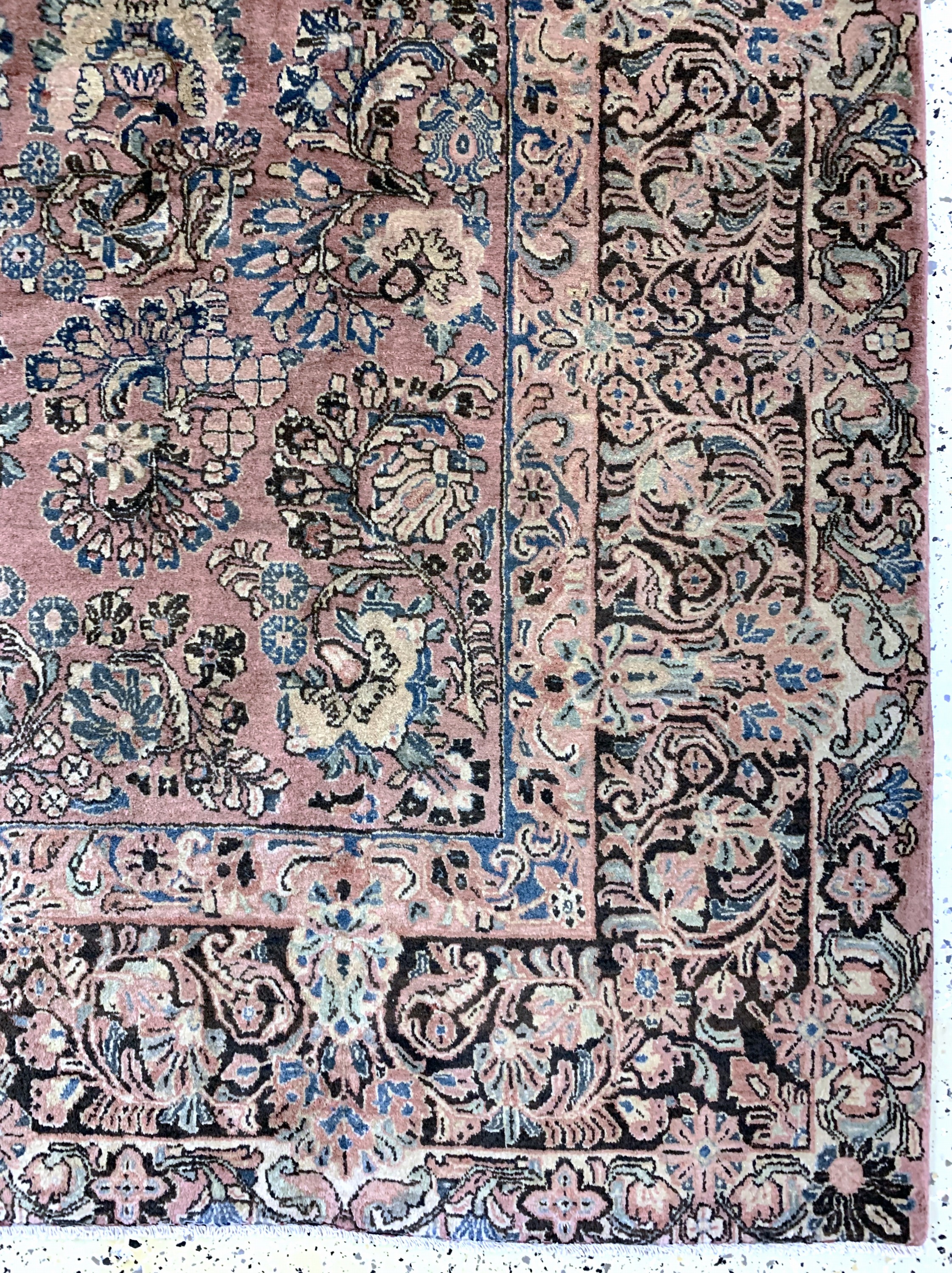 Detail a: Sarogh Kork alt, Persien, Anfang 20.Jhd, Korkwolle auf Baumwolle, ca. 355 x 275 cm, gereinigt, EHZ: 1-2
