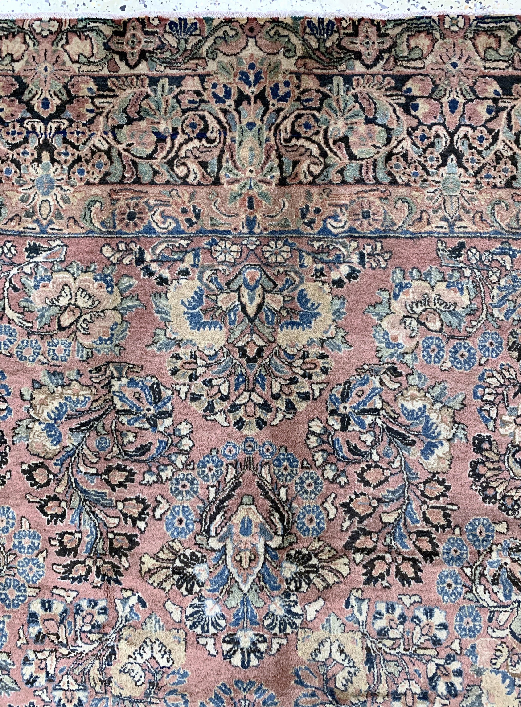 Detail e: Sarogh Kork alt, Persien, Anfang 20.Jhd, Korkwolle auf Baumwolle, ca. 355 x 275 cm, gereinigt, EHZ: 1-2