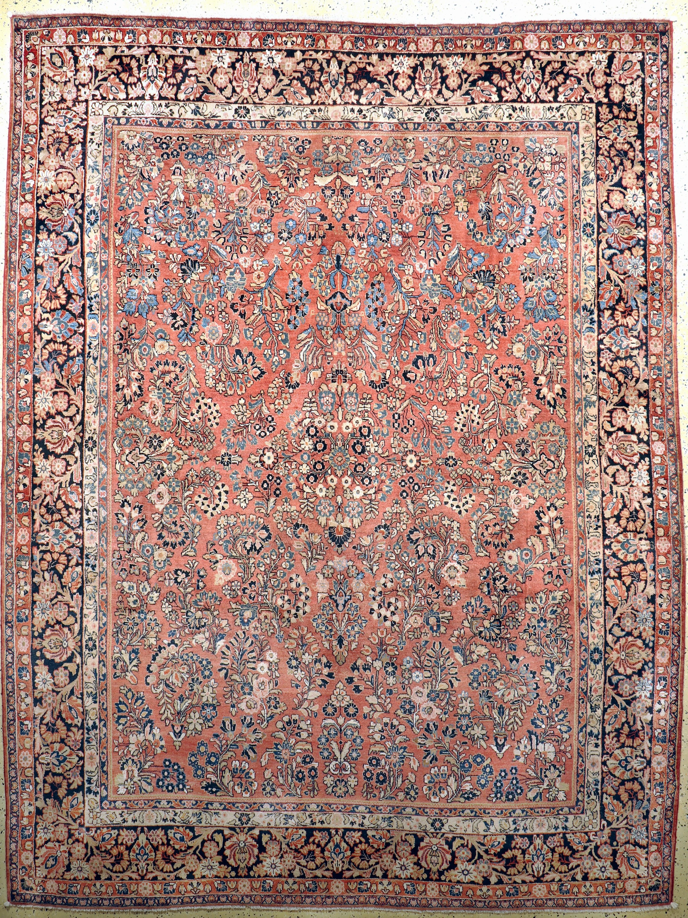 Us Re-Import Sarogh antik, Persien, um 1900, Wolle auf Baumwolle, ca. 360 x 270 cm, gereinigt, EHZ: 2