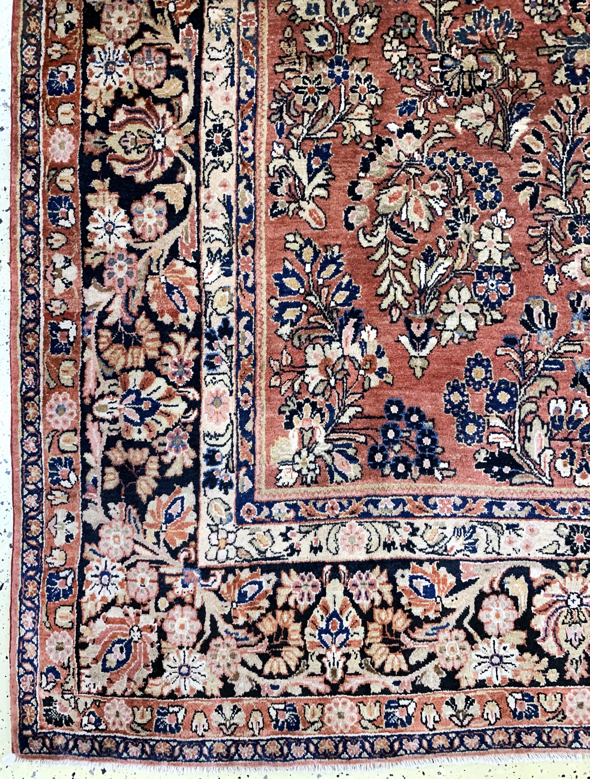 Detail b: Us Re-Import Sarogh antik, Persien, um 1900, Wolle auf Baumwolle, ca. 360 x 270 cm, gereinigt, EHZ: 2