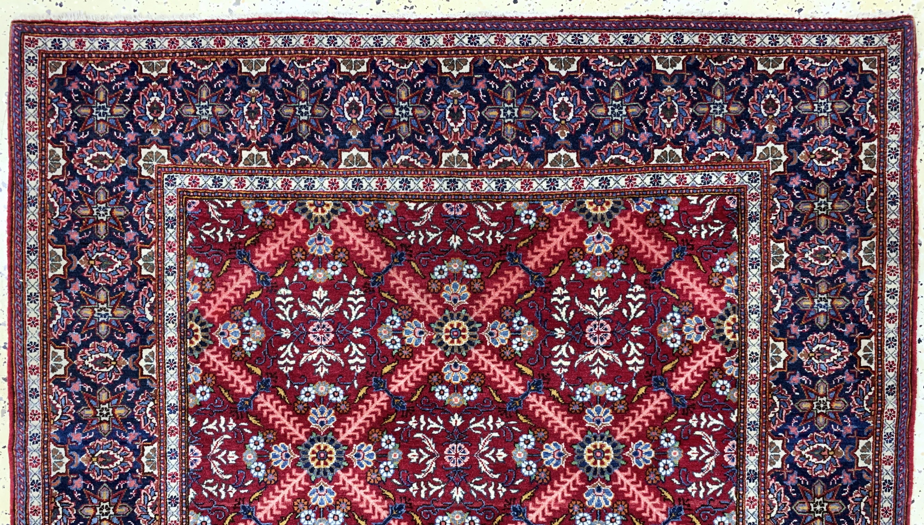 Detail a: Keschan alt, Persien, Mitte 20.Jhd, Wolle auf Baumwolle, ca. 210 x 137 cm, EHZ: 2