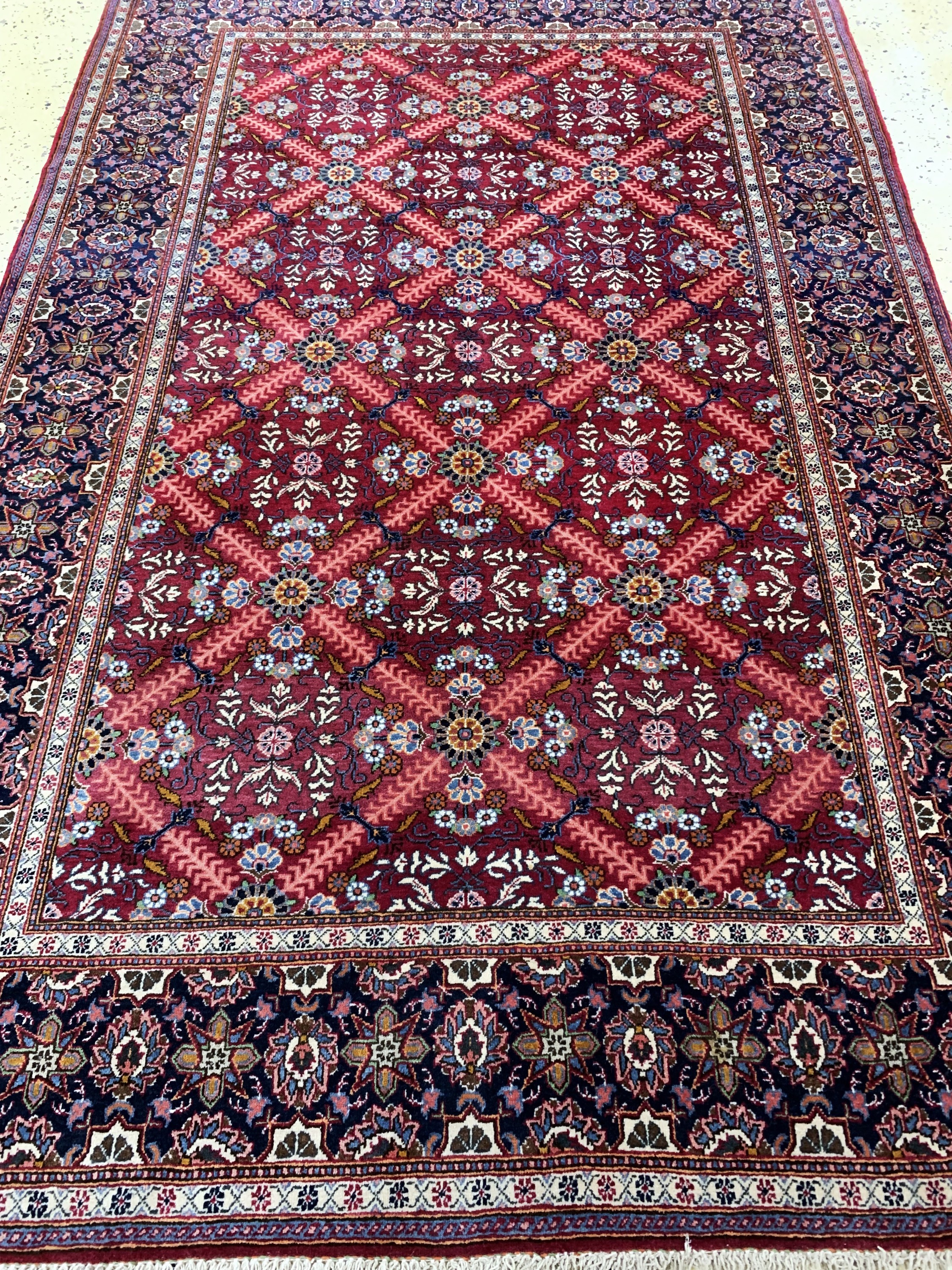 Detail d: Keschan alt, Persien, Mitte 20.Jhd, Wolle auf Baumwolle, ca. 210 x 137 cm, EHZ: 2