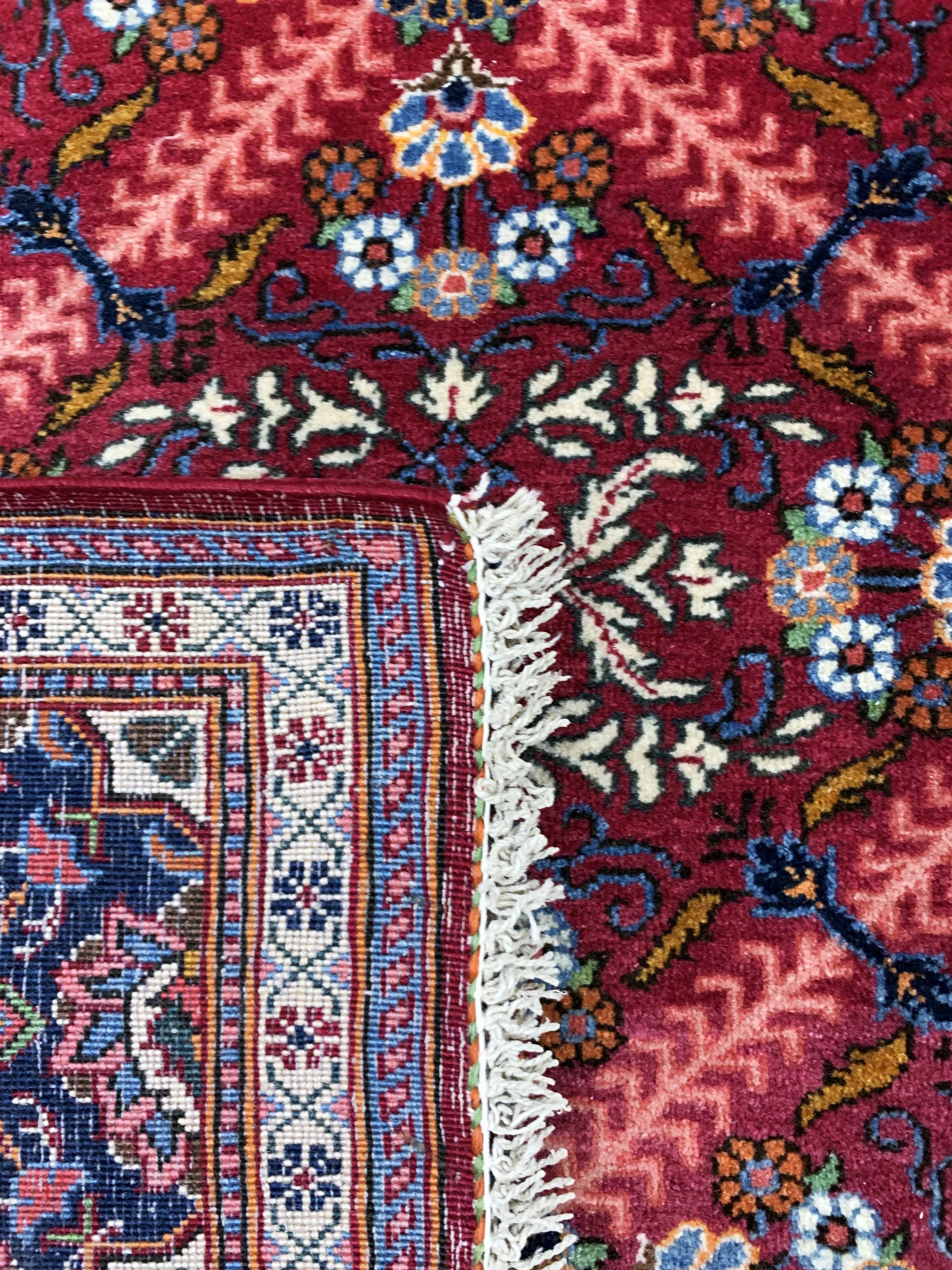 Detail e: Keschan alt, Persien, Mitte 20.Jhd, Wolle auf Baumwolle, ca. 210 x 137 cm, EHZ: 2