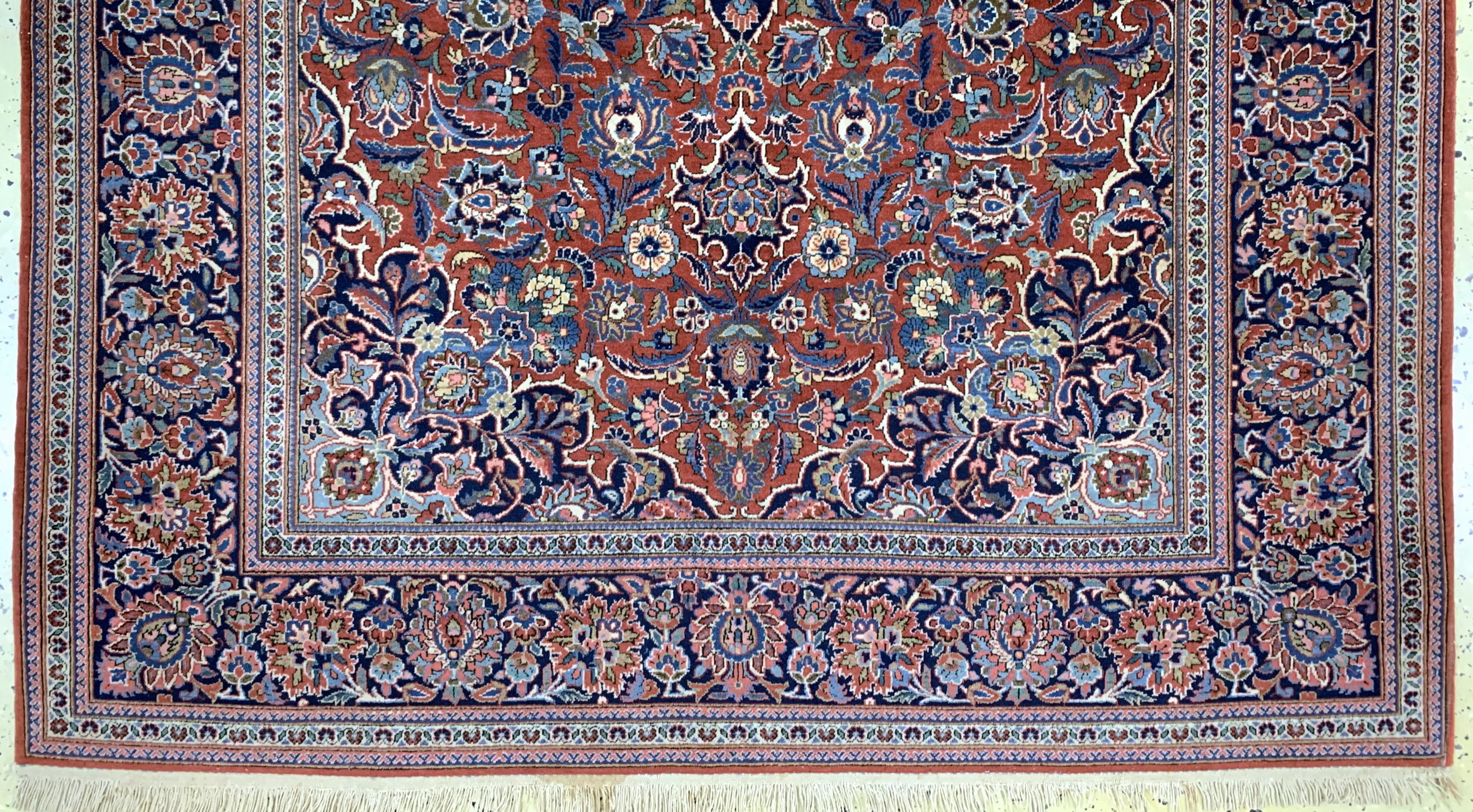 Detail c: Keschan Kork fein, Persien, Anfang 20.Jhd, Korkwolle auf Baumwolle, ca. 212 x 135 cm, EHZ: 2(kleine Mottenfraß Stellen).
