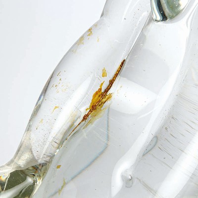 26908251b - Glasskulptur, Ermanno Nason für Cenedese, Murano, Frauentorso auf Sockel, Unikat, ...