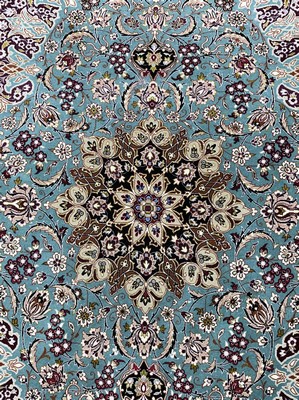26908290b - Esfahan fein, Persien, Mitte 20.Jhd, Korkwolle auf Seide, ca. 175 x 113 cm, ...