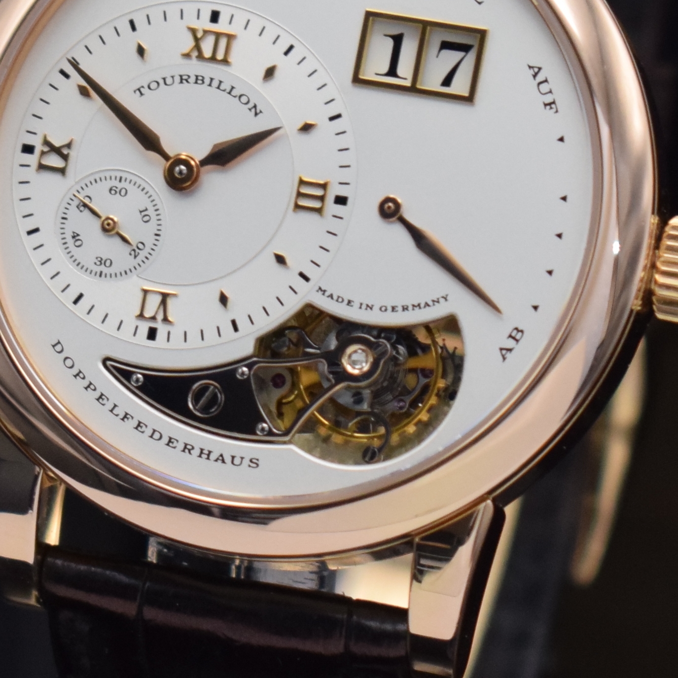 Detail c: A. LANGE & SÖHNE hochfeines und seltenes, auf 250 Stück limitiertes Lange 1-Tourbillon "Jahrhundert Tourbillon" in Roségold 750/000 ...