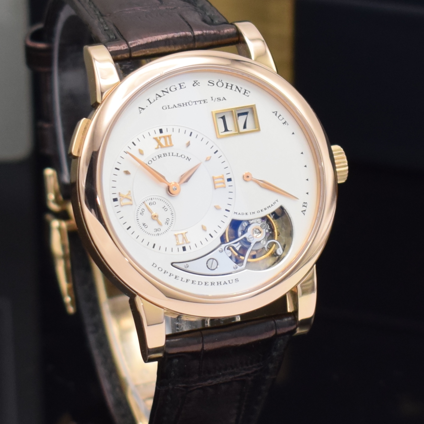 Detail f: A. LANGE & SÖHNE hochfeines und seltenes, auf 250 Stück limitiertes Lange 1-Tourbillon "Jahrhundert Tourbillon" in Roségold 750/000 ...