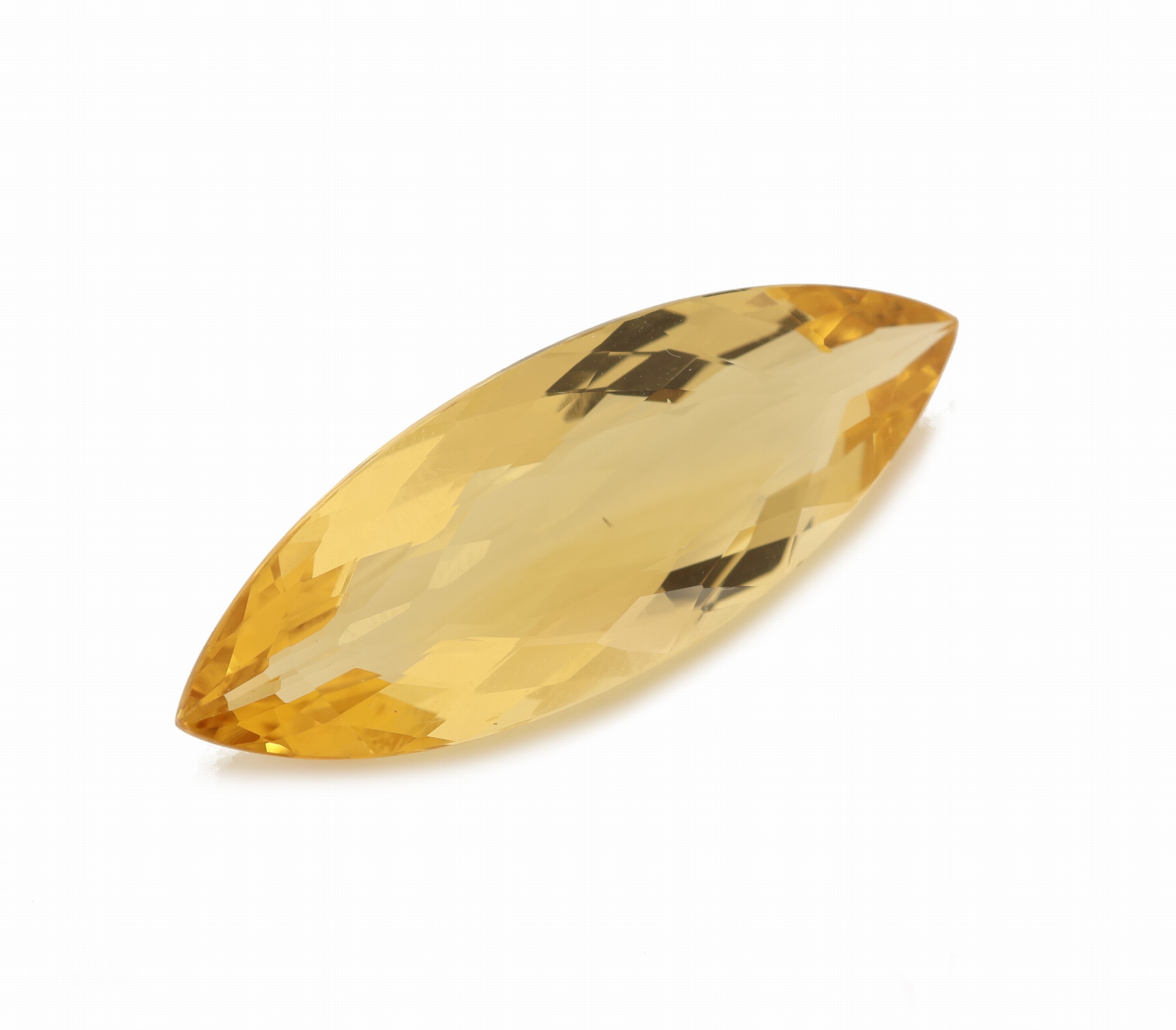 Detail a: Loser facett. Goldberyll, 10.44 ct, Navette