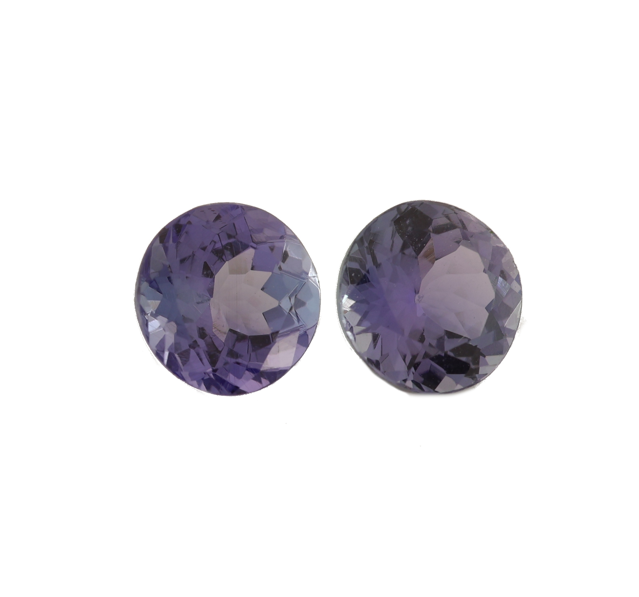 Detail b: Lot 2 lose rundfacett. Tansanite zus. 2.22 ct