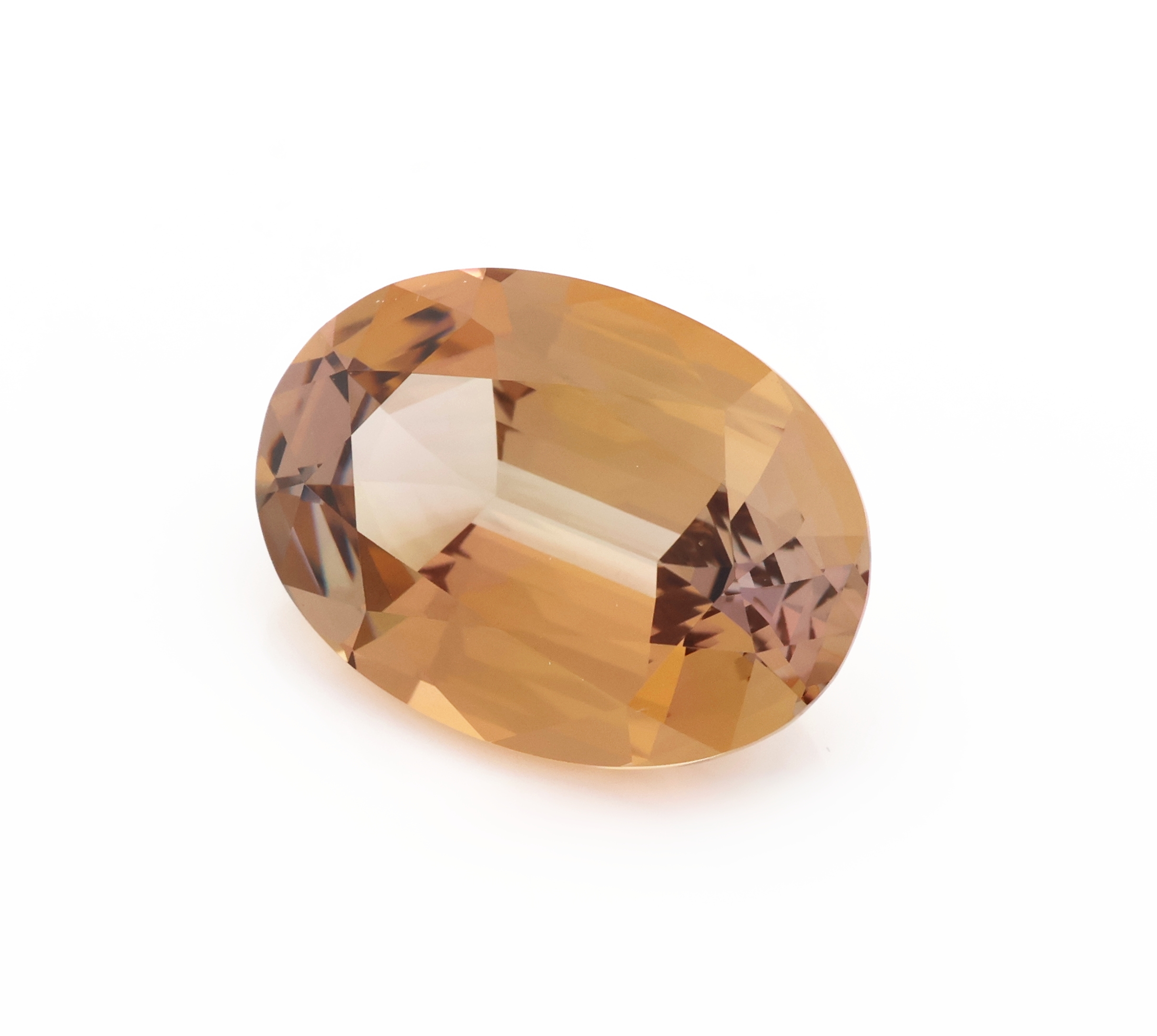 Detail a: Loser ovalfacett. Zoisite zus. ca. 6.39 ct, ca. 14 x 10 x 6 mm