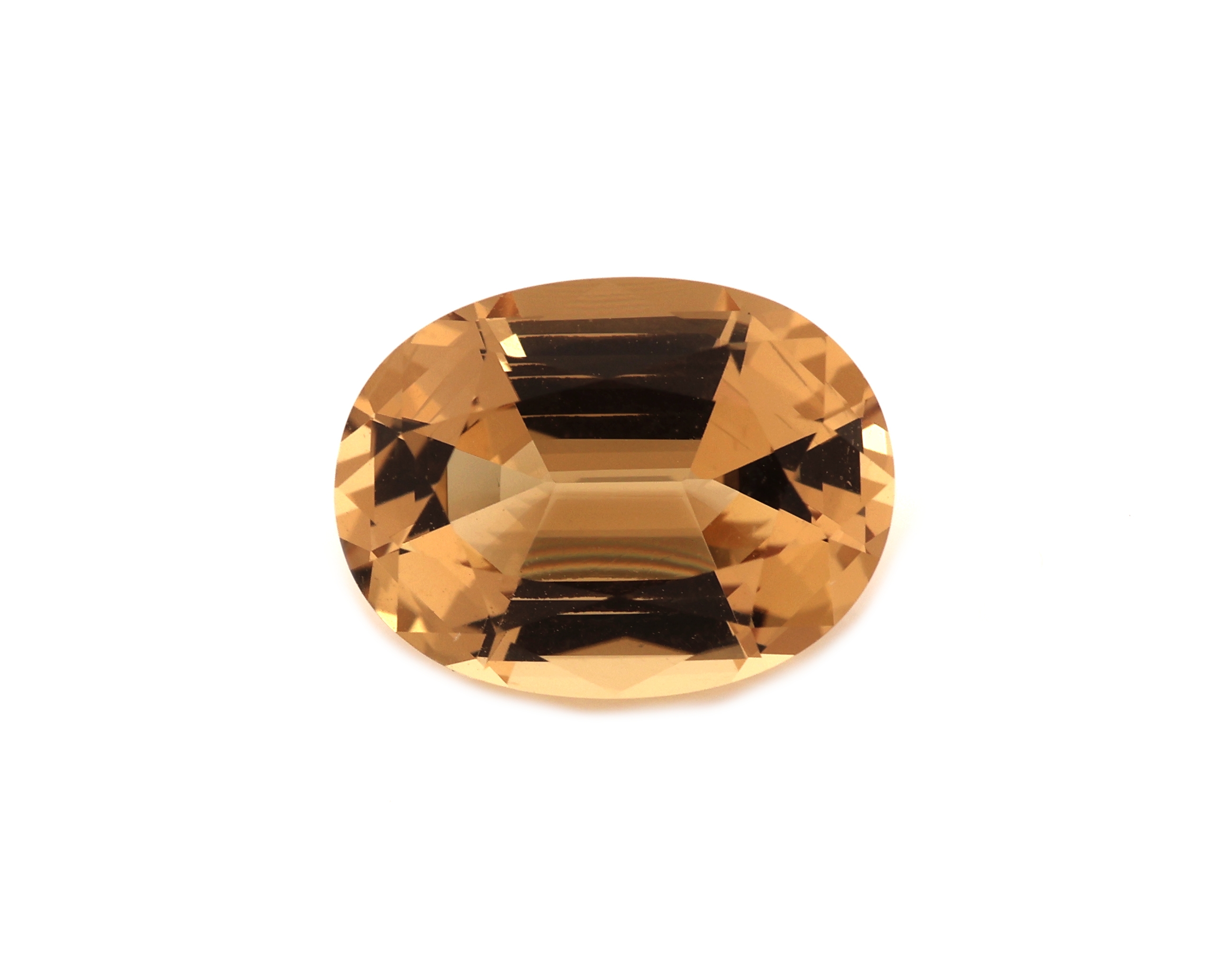 Loser facett. Heliodor, 3.88 ct, oval im Treppenschliff