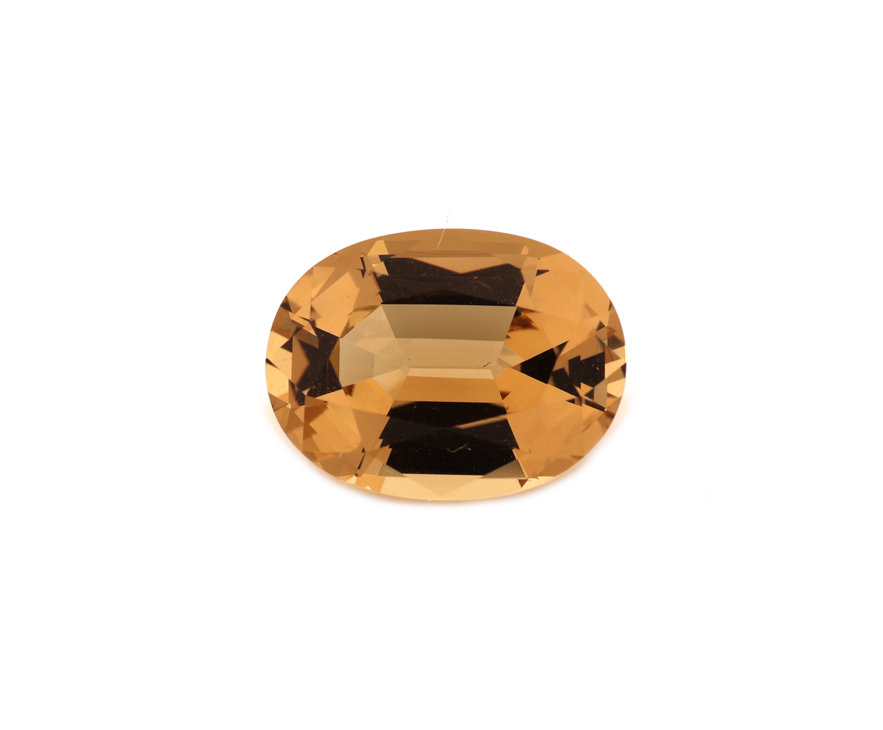Detail a: Loser facett. Heliodor, 3.88 ct, oval im Treppenschliff