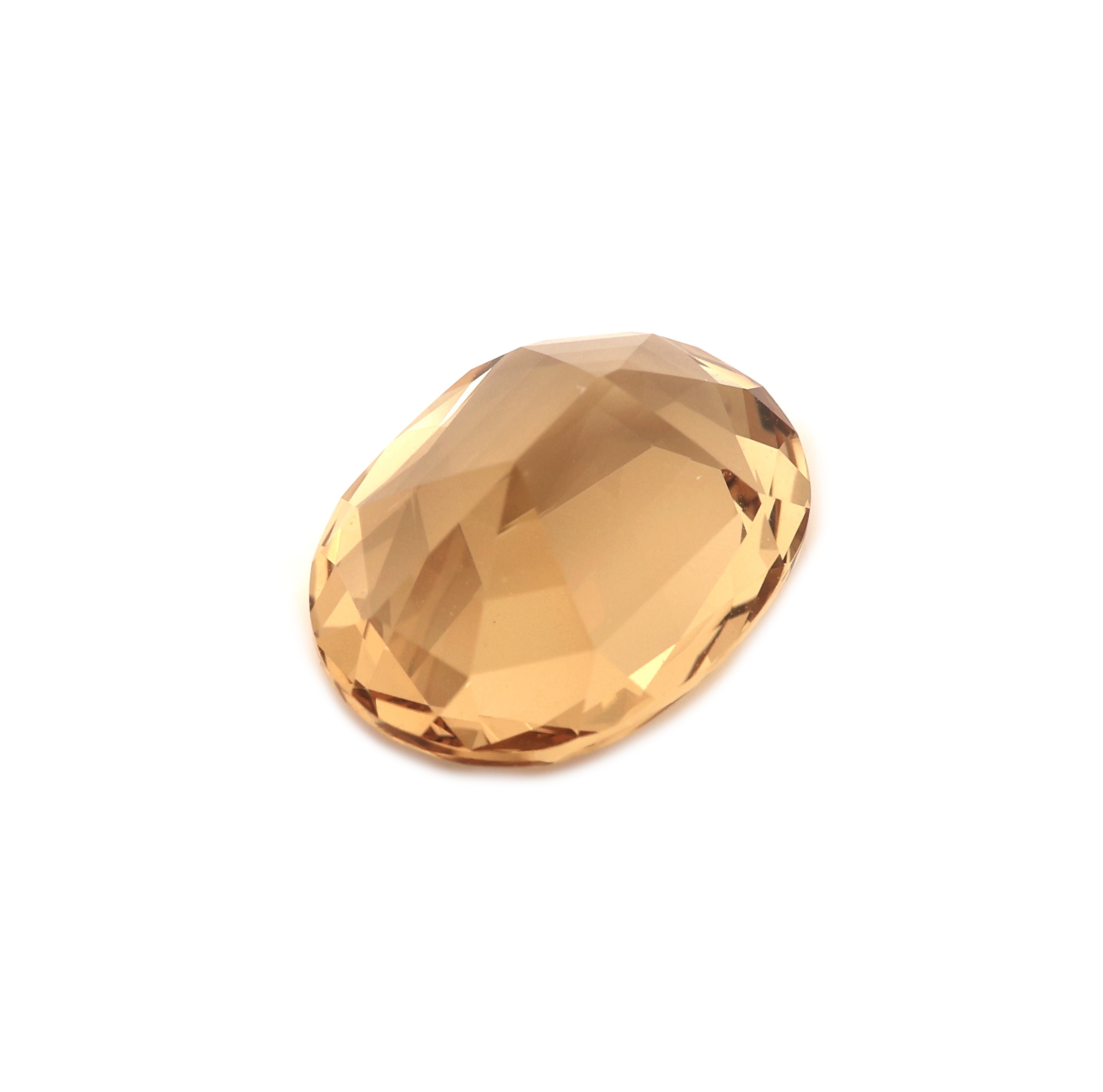 Detail c: Loser facett. Heliodor, 3.88 ct, oval im Treppenschliff