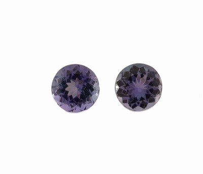 Image 26908636 - Lot 2 lose rundfacett. Tansanite zus. 2.22 ct Schätzpreis: 1000, - EUR