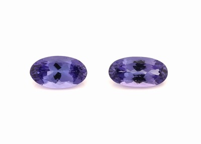 Image Lot 2 lose ovalfacett. Tansanite zus. 1.89 ct Schätzpreis: 680, - EUR