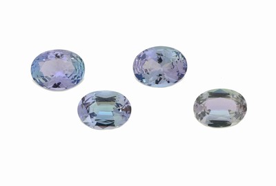 Image 26908639 - Lot 4 lose ovalfacett. Tansanite zus. 4.39 ct Schätzpreis: 980, - EUR