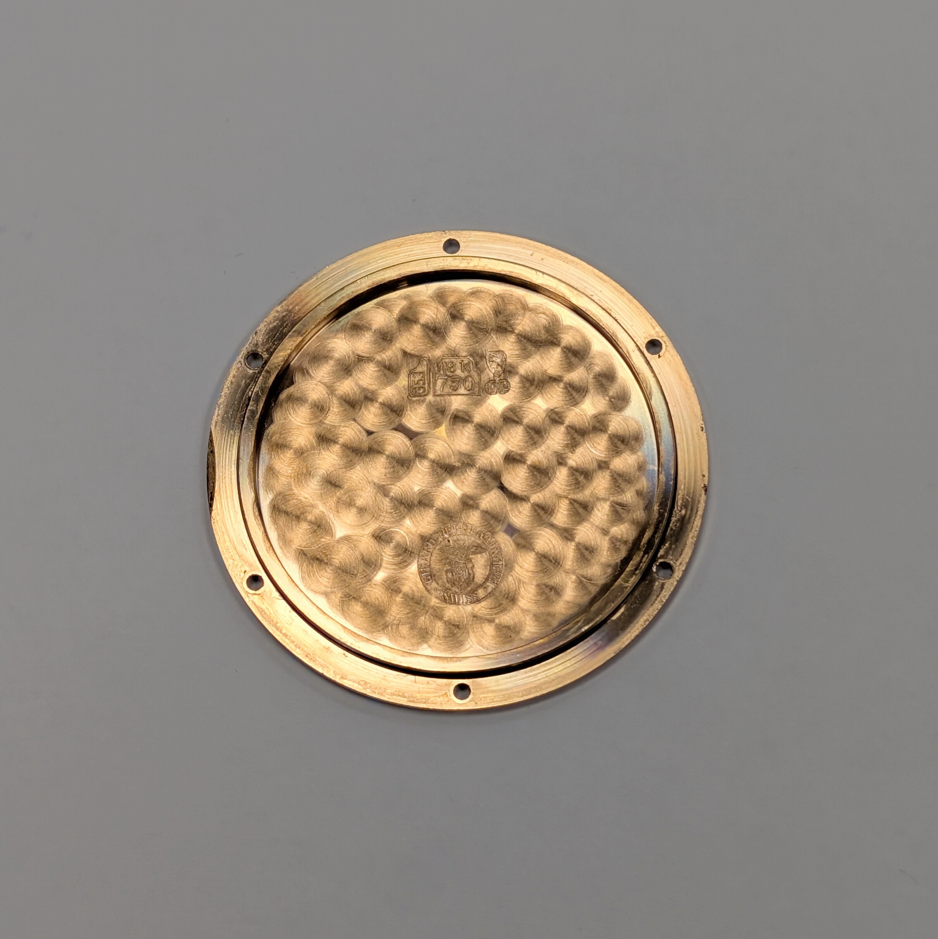 Detail h: GIRARD PERREGAUX hochfeines und extrem seltenes 3-Brücken Tourbillon Nr. 61 in RG 750/000, Handaufzug, Schweiz hergestellt 1993, 3-teil. Geh., Boden ...
