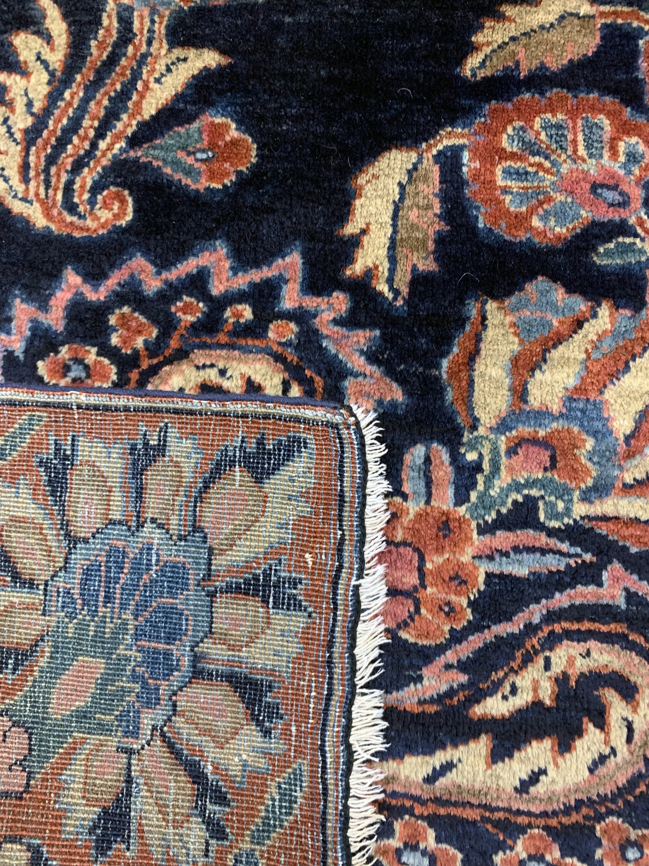 Detail g: Us Re-Import Sarogh antik, Persien, um 1900, Wolle auf Baumwolle, ca. 335 x 235 cm, EHZ: 3, (restaurierungen)