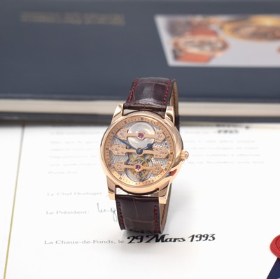 Image 26909525 - GIRARD PERREGAUX hochfeines und extrem seltenes 3-Brücken Tourbillon Nr. 61 in RG ...