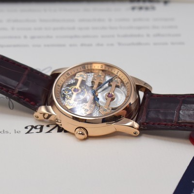 26909525d - GIRARD PERREGAUX hochfeines und extrem seltenes 3-Brücken Tourbillon Nr. 61 in RG ...